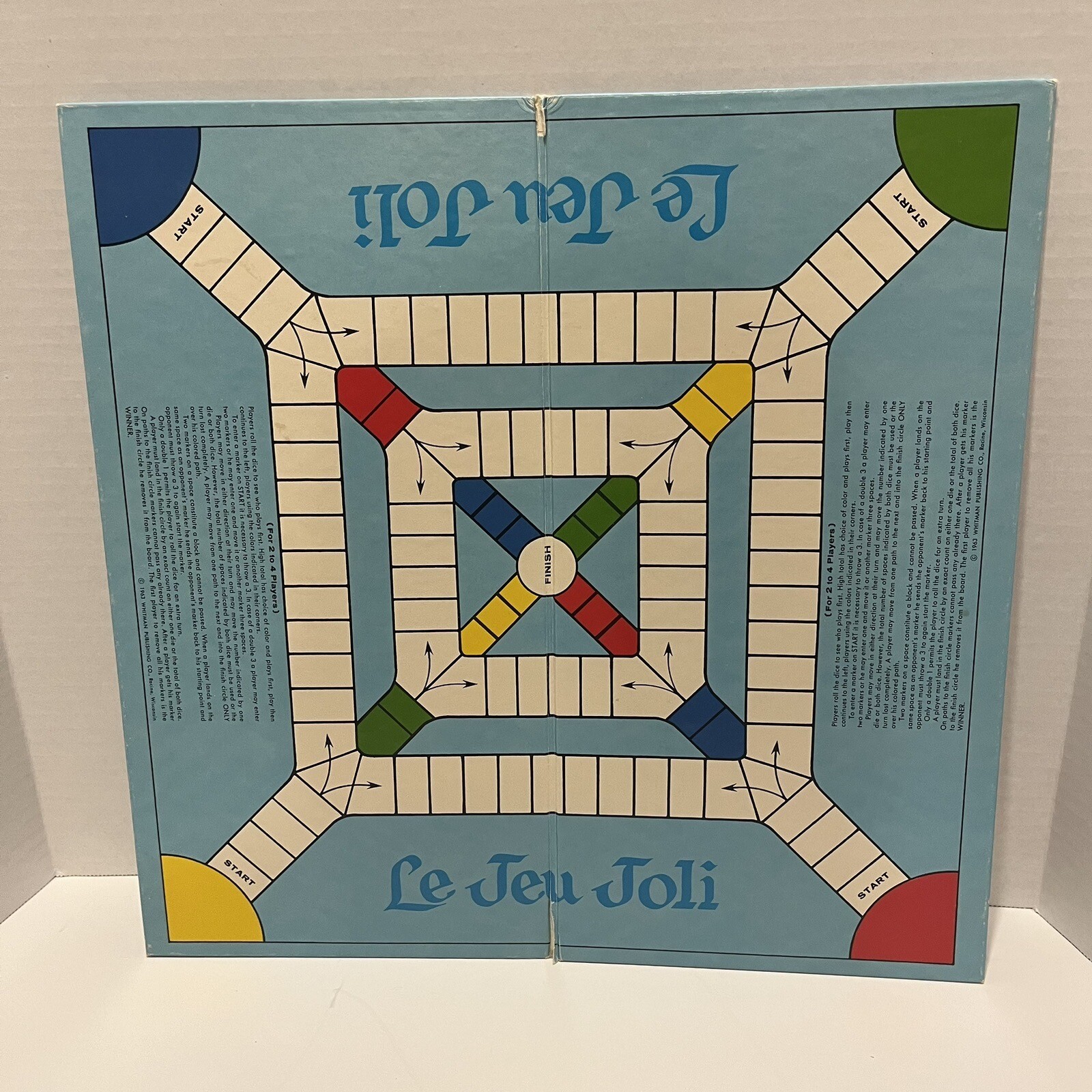 Pachisi A Game of India Board Game Whitman Vintage 1963 COMPLETE *See pics*