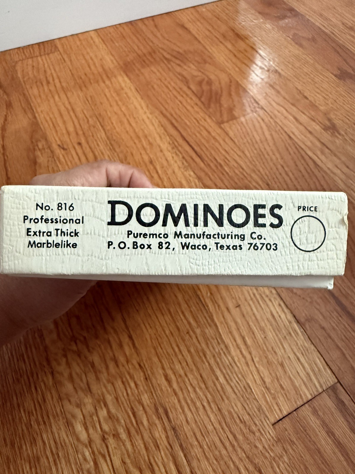 Vintage Dominoes Professional Extra Thick Marblelike Texas USA Game