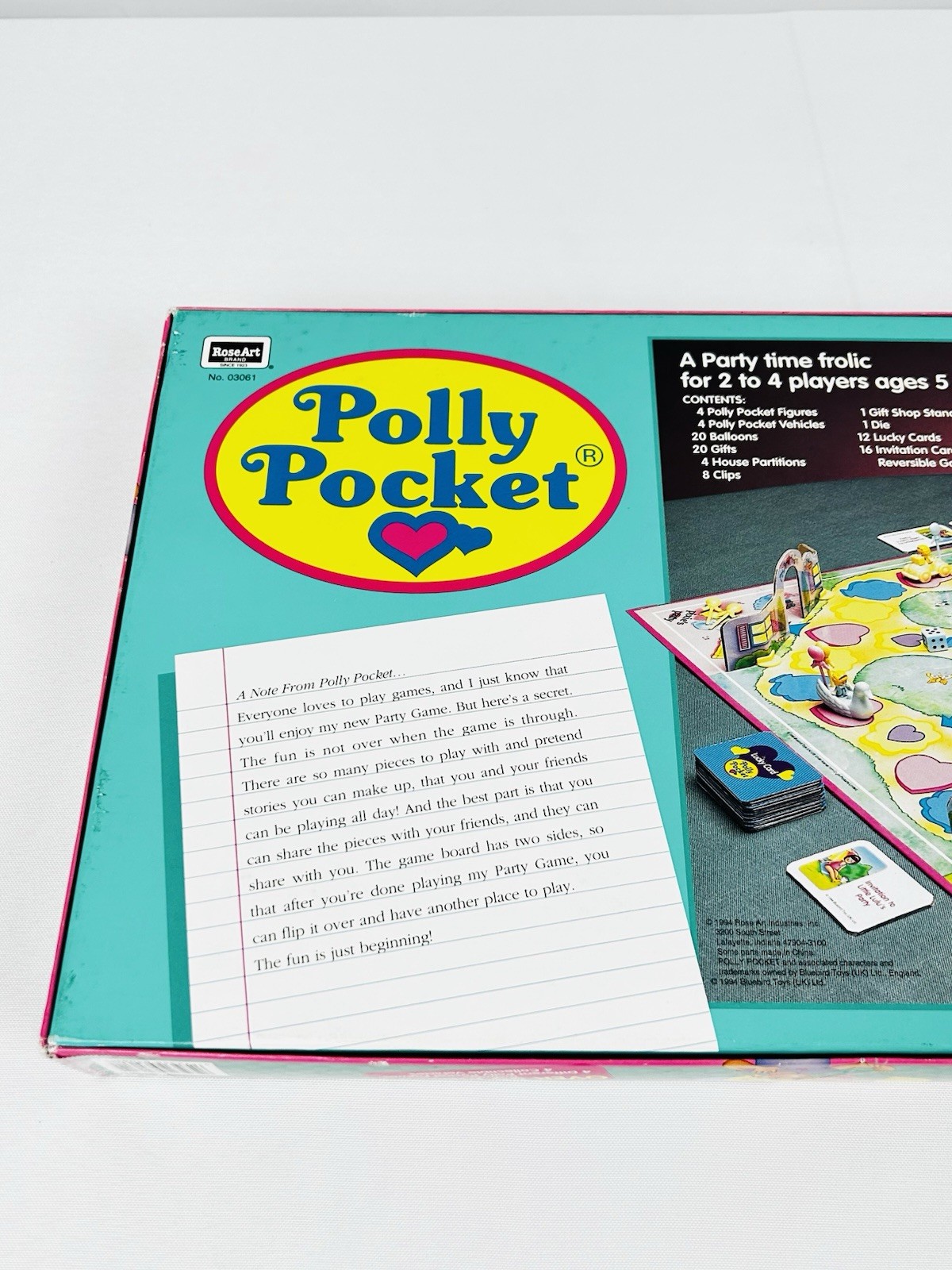 Polly Picket Party Game Rose Art Brand No 03061 2 to 4 Players