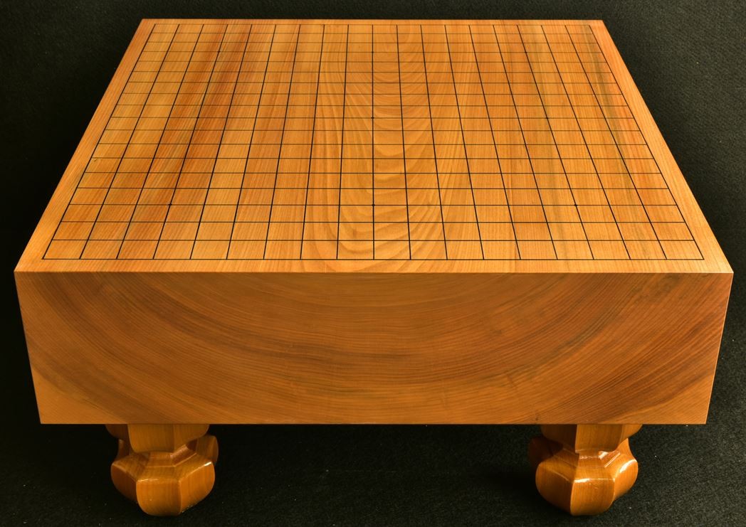 Finest Japanese Go Board ”Honkatsura＝本桂” #40松印（＝highest rank）Single Board　NEW.