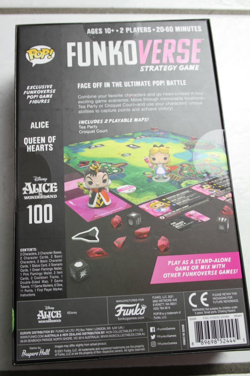 Funko POPS Disney Chase Alice In Wonderland Funko Verse Strategy Game 2021,