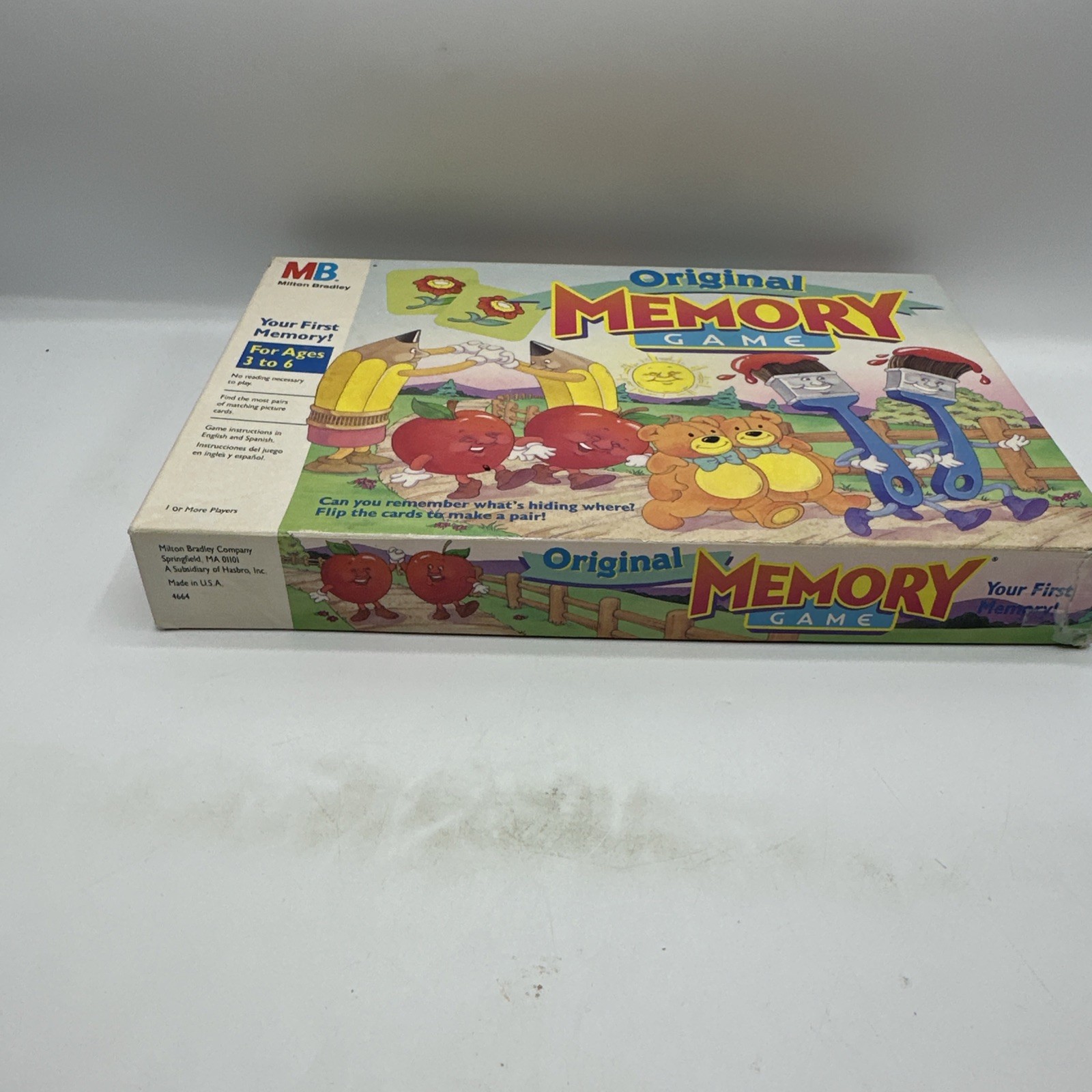 Milton Bradley Original Memory Game Vintage Kids Game 1994 No Trey