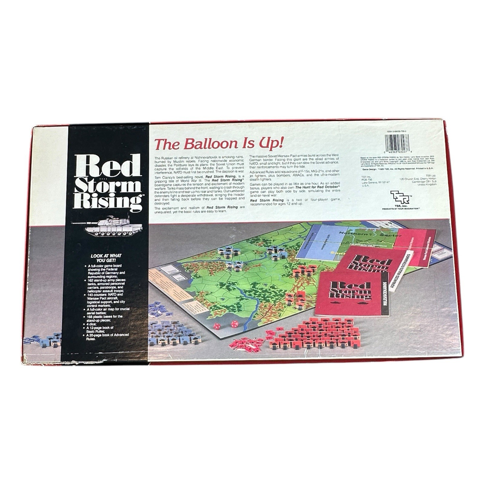 Red Storm Rising Board Game TSR 1989 Complete Counted Counters & Stands