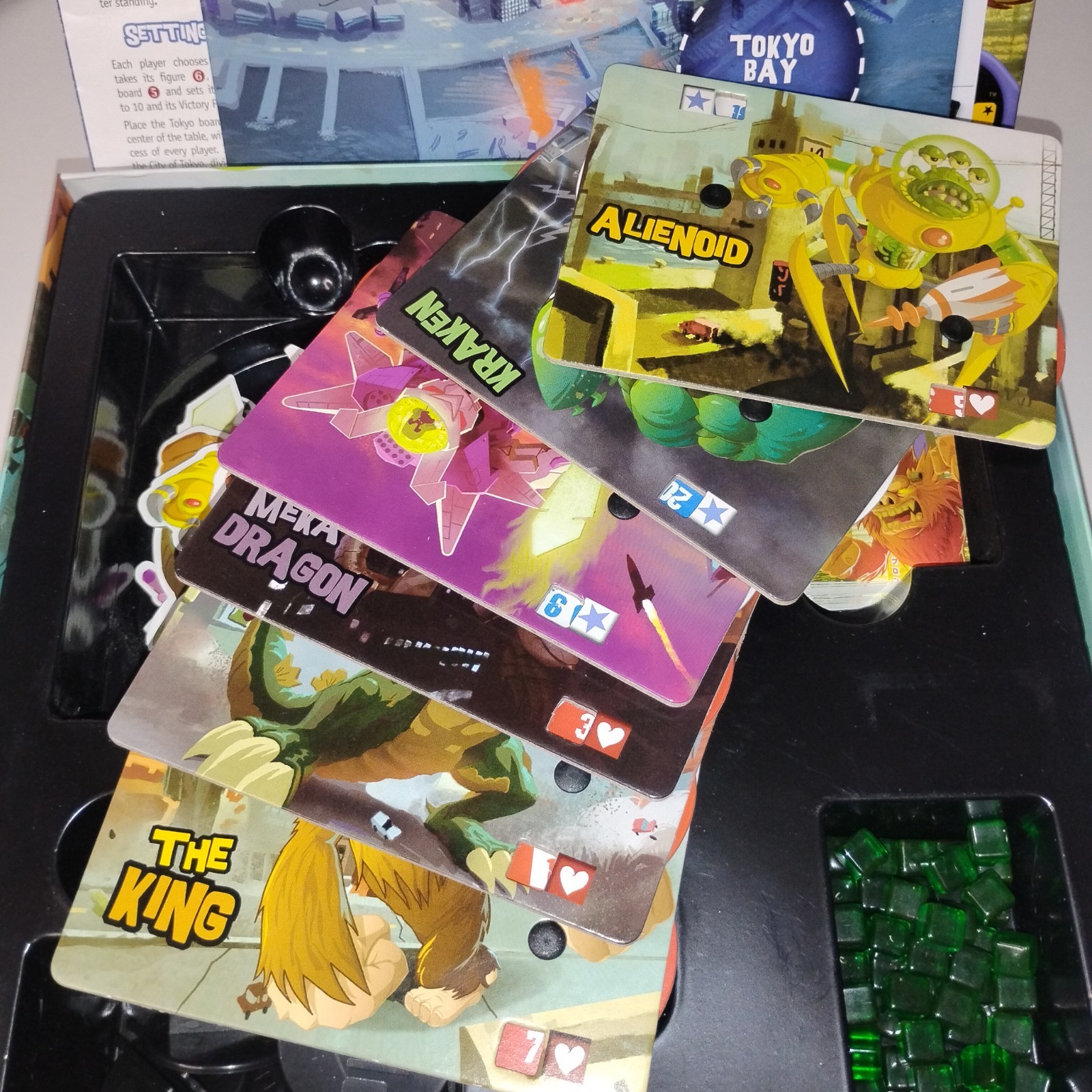 King of Tokyo Board Game IELLO Richard Garfield 2014 COMPLETE Open Box