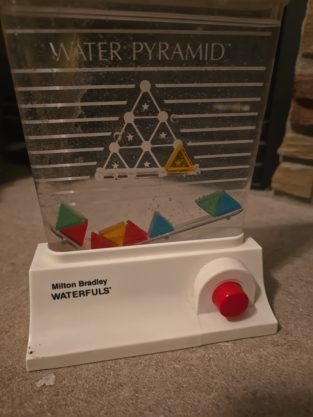 Vintage TOMY Waterful Ring Toss Game Water Pyramid