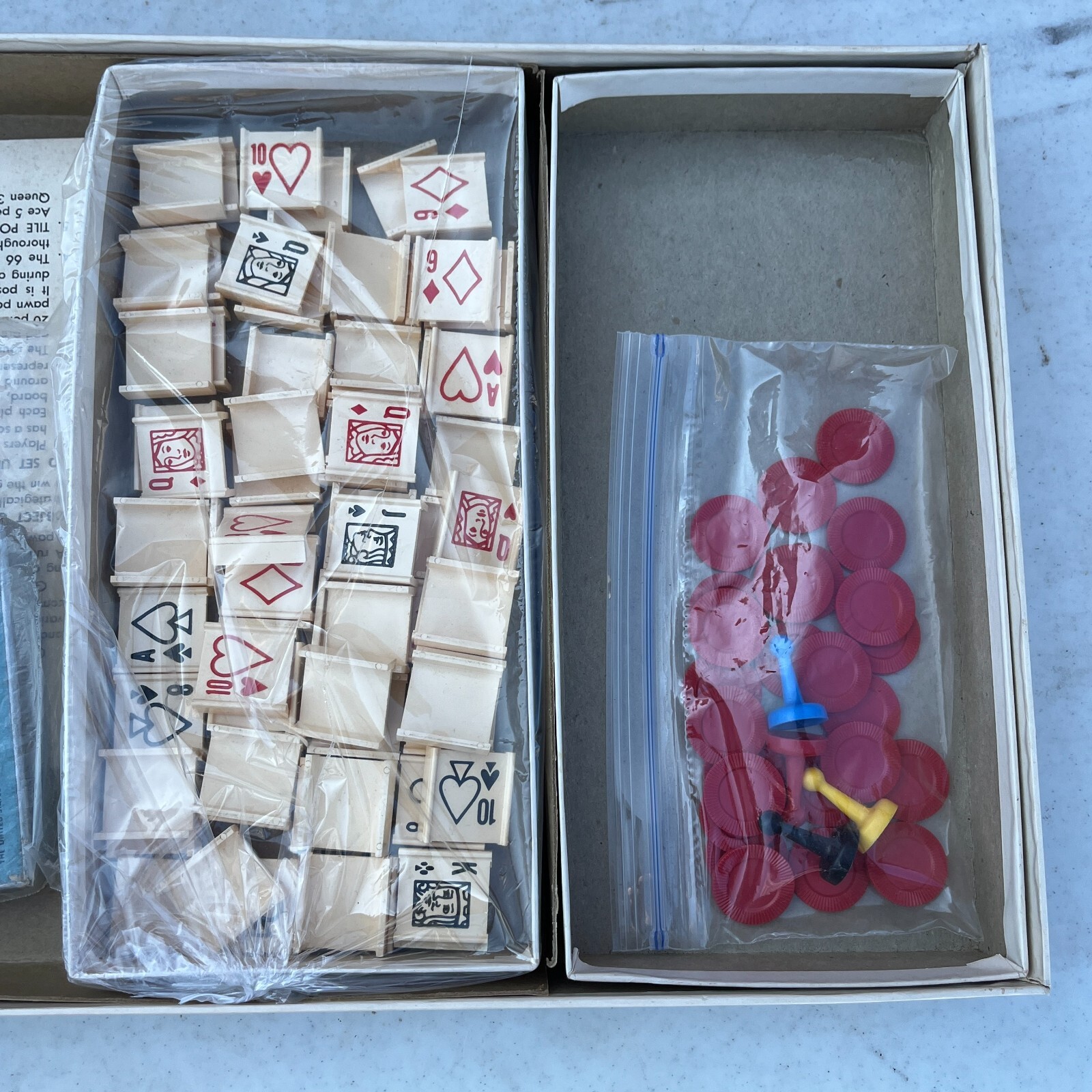 Vintage 1970 Milton Bradley CARDINO Exciting Card Tile Strategy Game COMPLETE