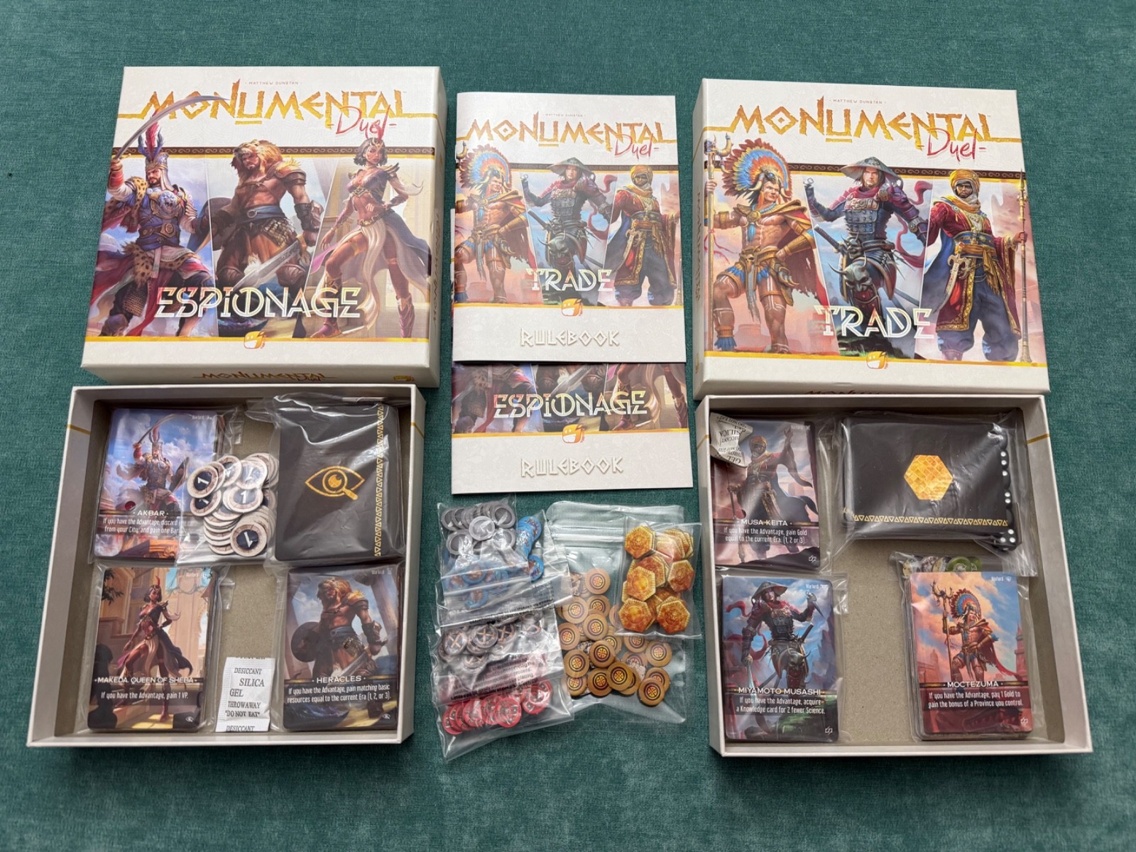 Monumental Board Game Warlord Gameplay Bundle – Extras, Player Mats, Duel