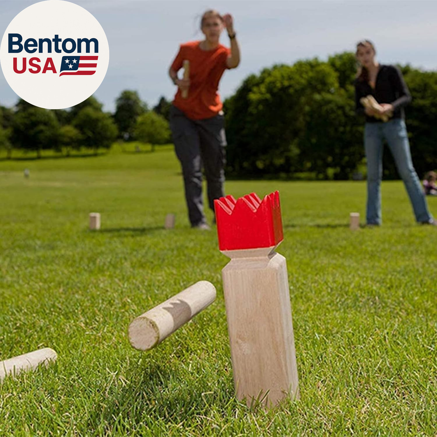 Kubb Game Set Backyard Game Set Outdoor Tossing Game Set with Carrying Bag