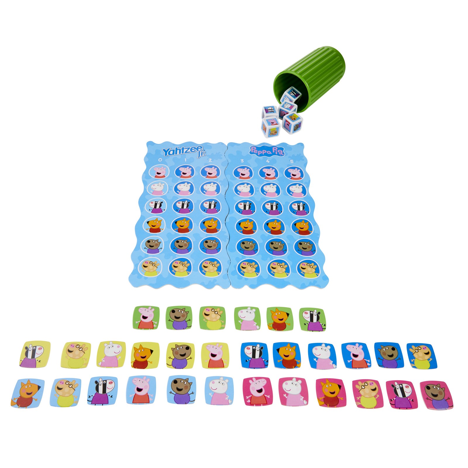 Yahtzee Jr.: Peppa Pig Edition Board Game Counting and Matching Game