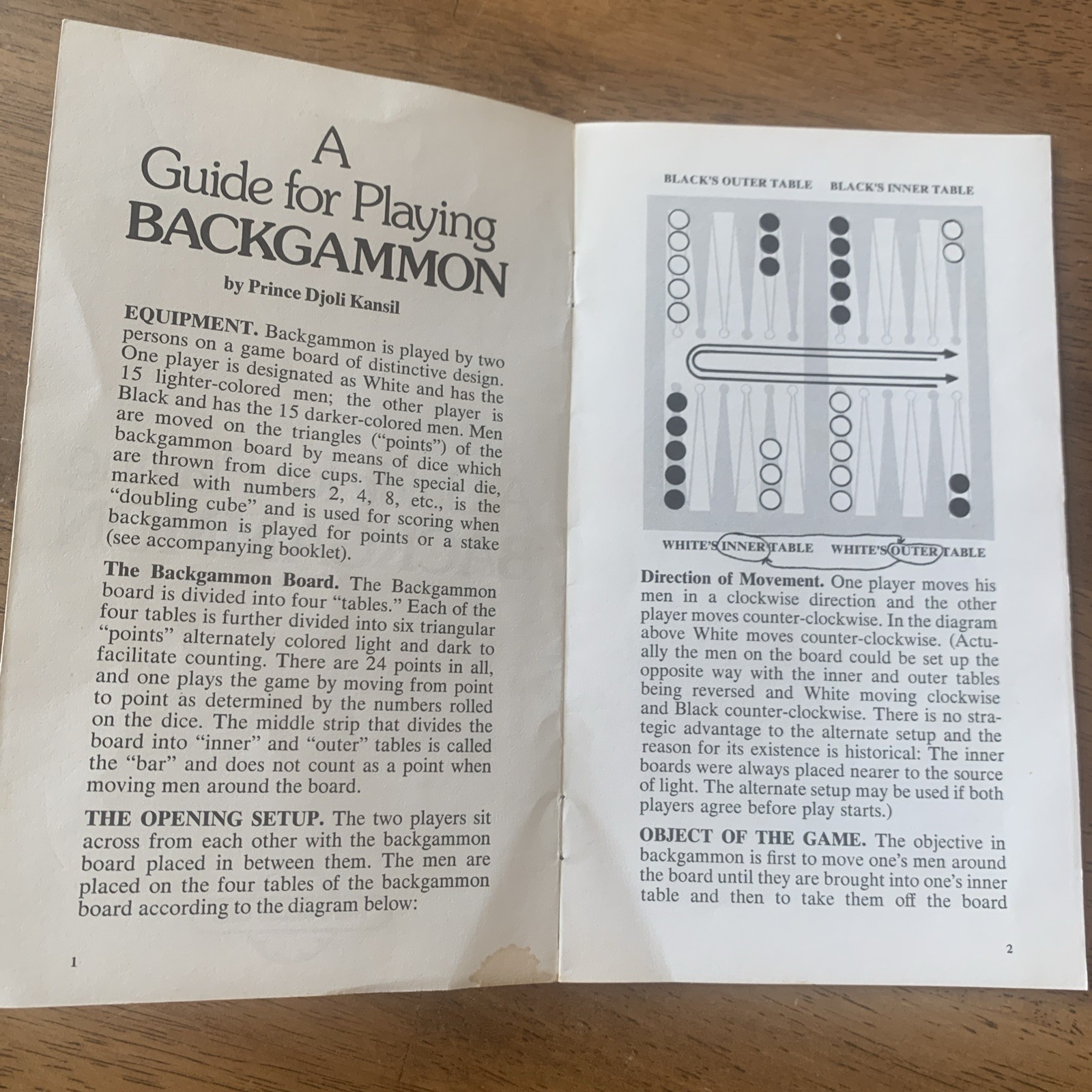 Aries Of Beverly Hills Vintage Cork Backgammon Travel Set, Red And White, 1973