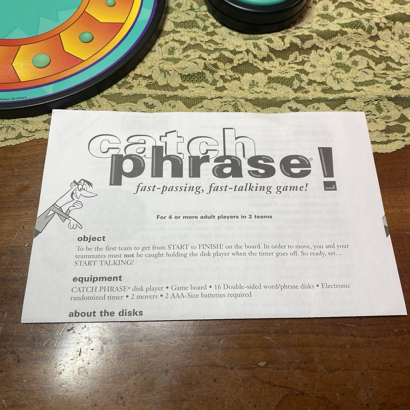 Catch Phrase Board Game by Parker Brothers 1994 Complete READ