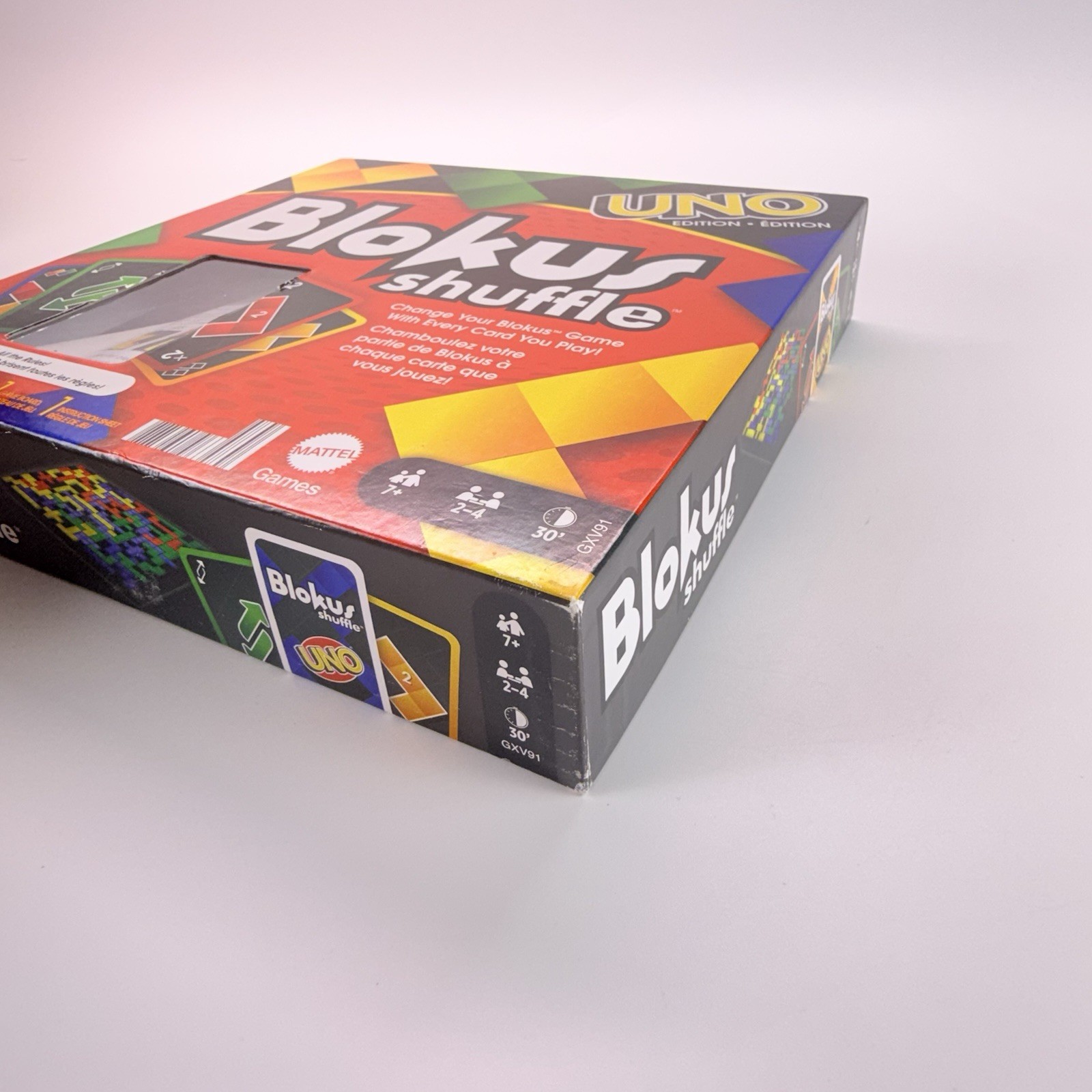 Blokus Shuffle Uno Edition COMPLETE Mattel 2021 Classic Strategy Action Cards