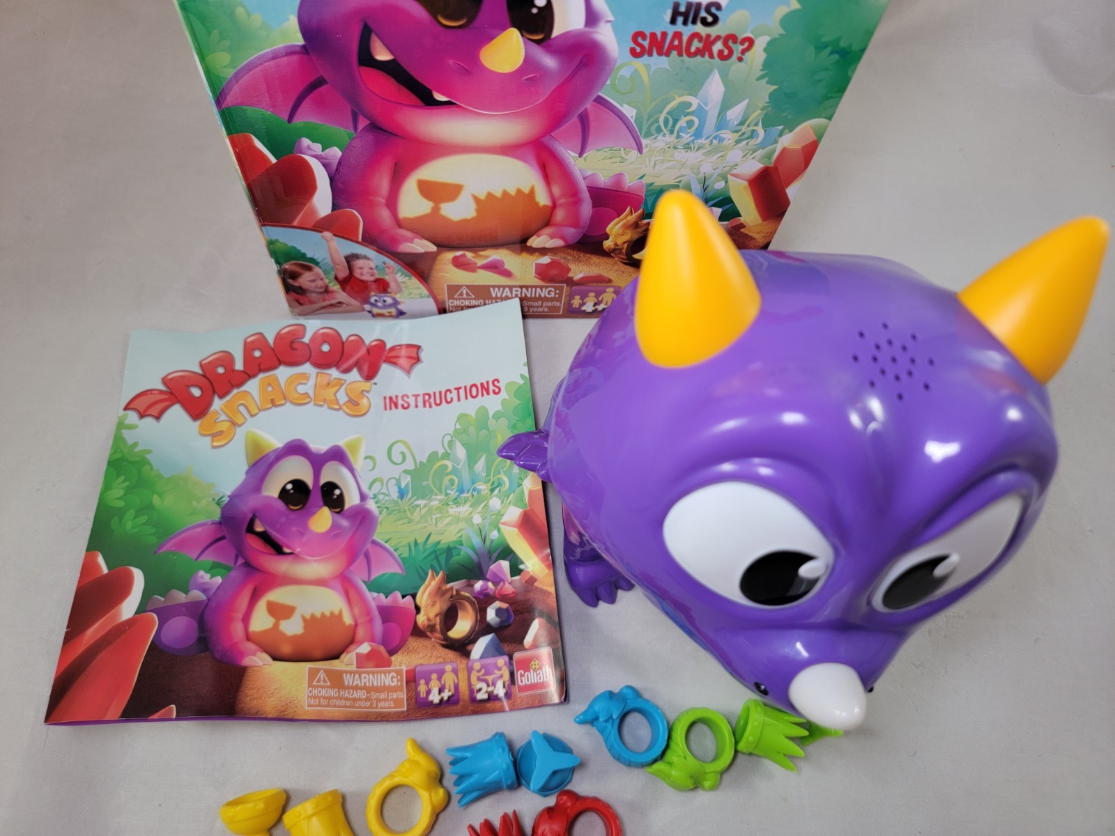 Dragon Snacks Game Electronic Works Includes 12 Playing Pieces Missing Wings