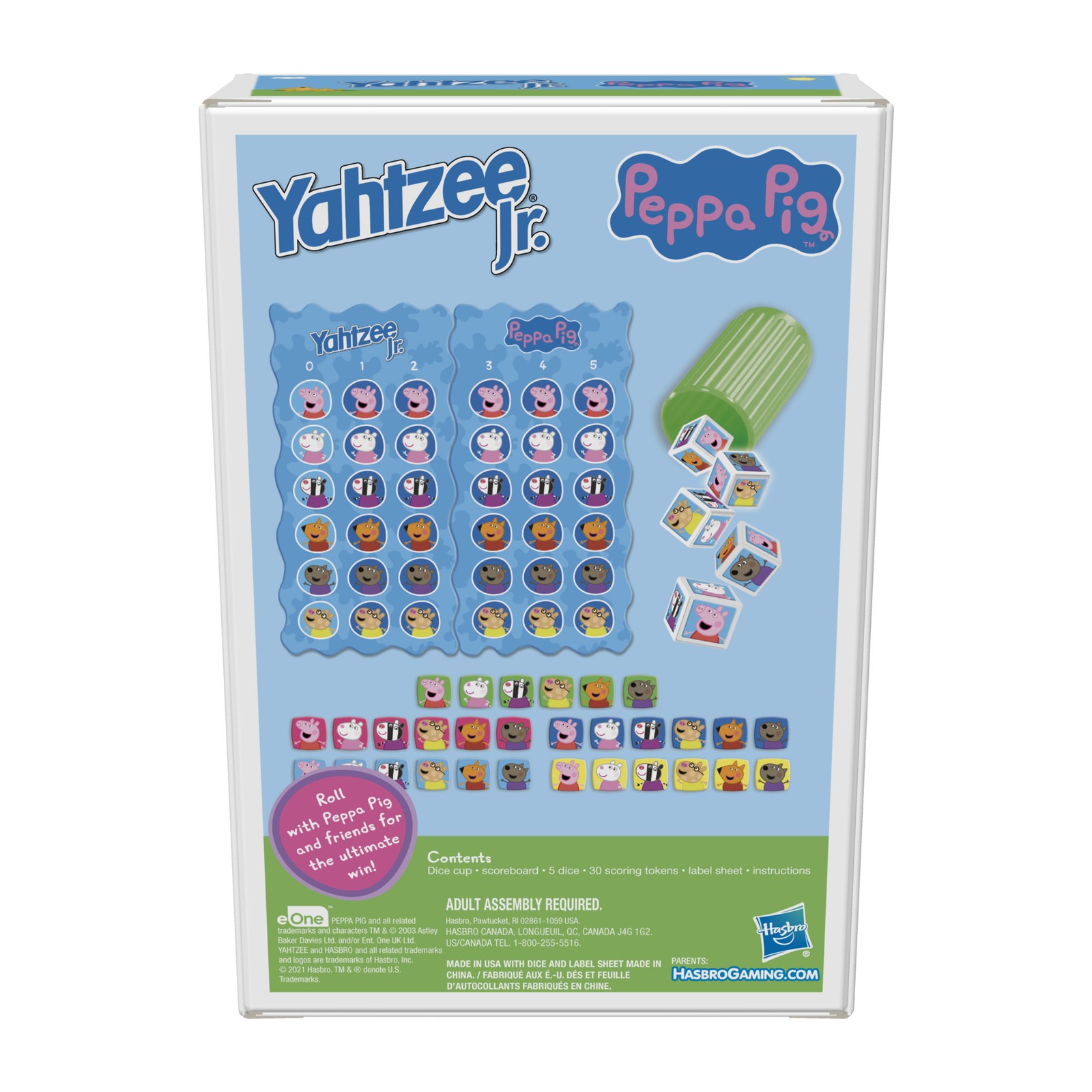Yahtzee Jr.: Peppa Pig Edition Board Game Counting and Matching Game
