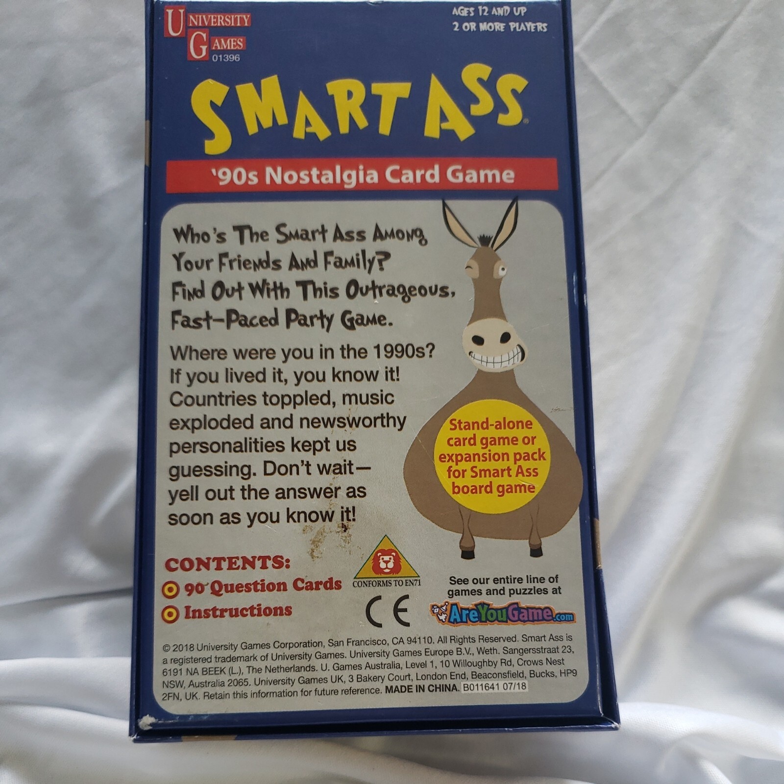 Smart Ass ‘90s Nostalgia Card Game – Party Toys & Games – for 2 or more Ages 12+