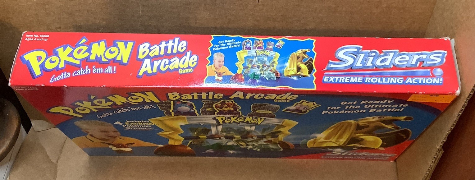 VTG Pokemon Battle Arcade Sliders Extreme Rolling Action Game CIB Nintendo 2000