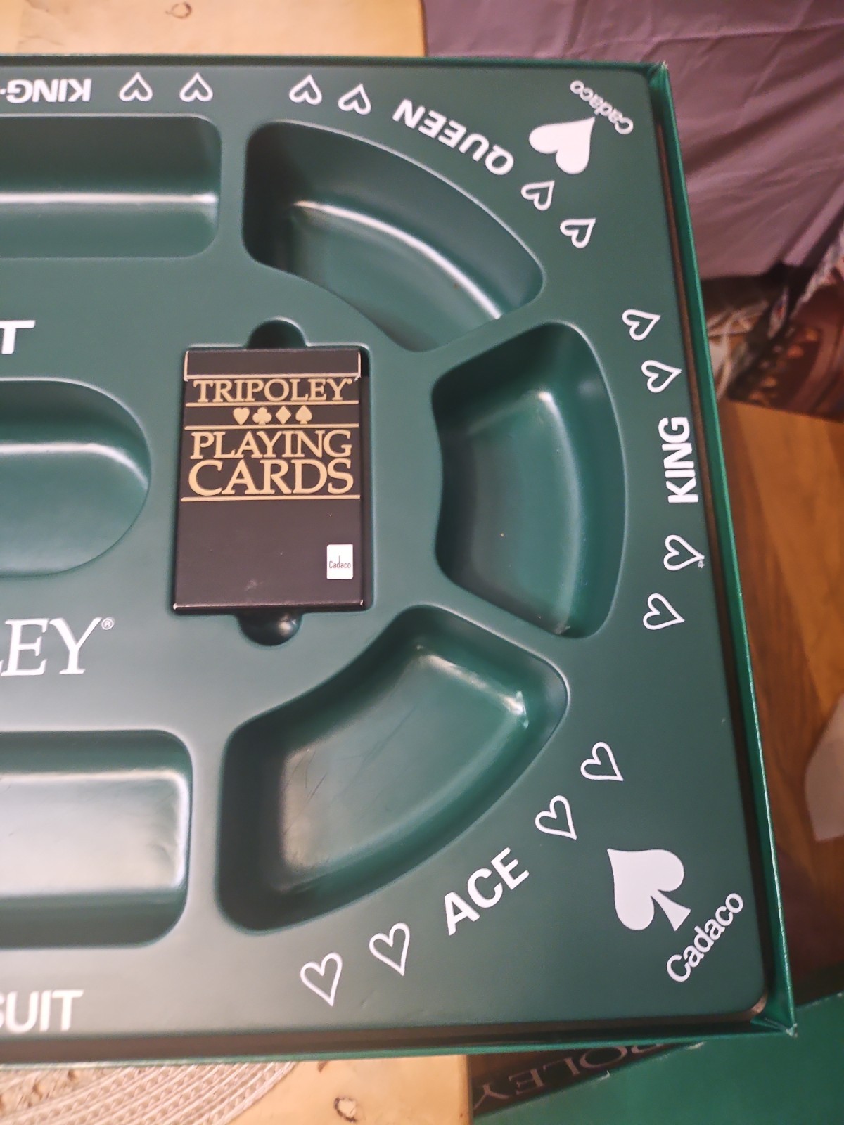 Cadaco Tripoley Game Players Edition 100 Complete 3d Plastic Tray 1989 Vintage