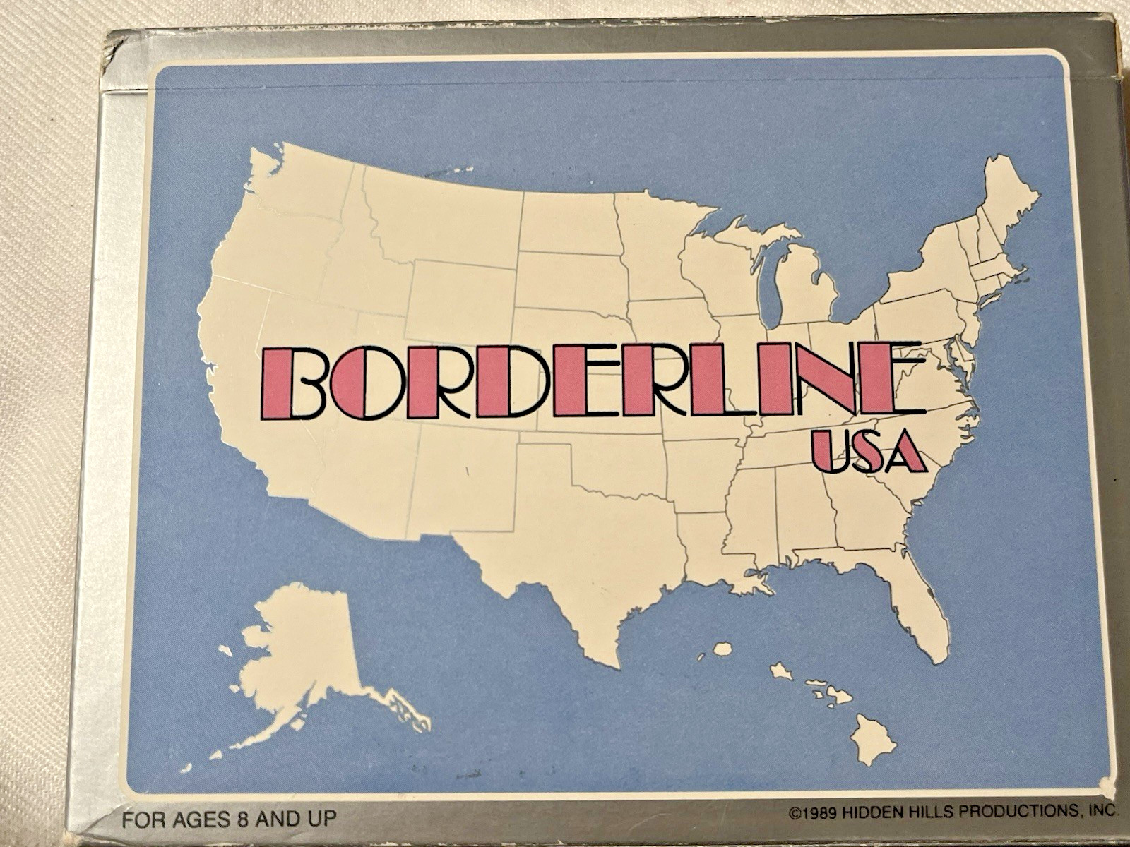 Vintage 1989 Borderline USA Geography Trivia Card Game by John Davidson Sealed