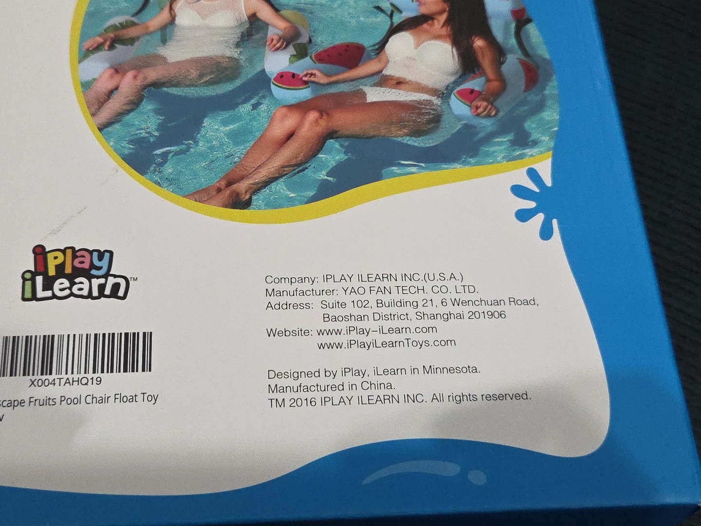 Inflatable Pool Floats Chairs 2 Pack Heavy Duty Fruit Pattern Funscape Adult