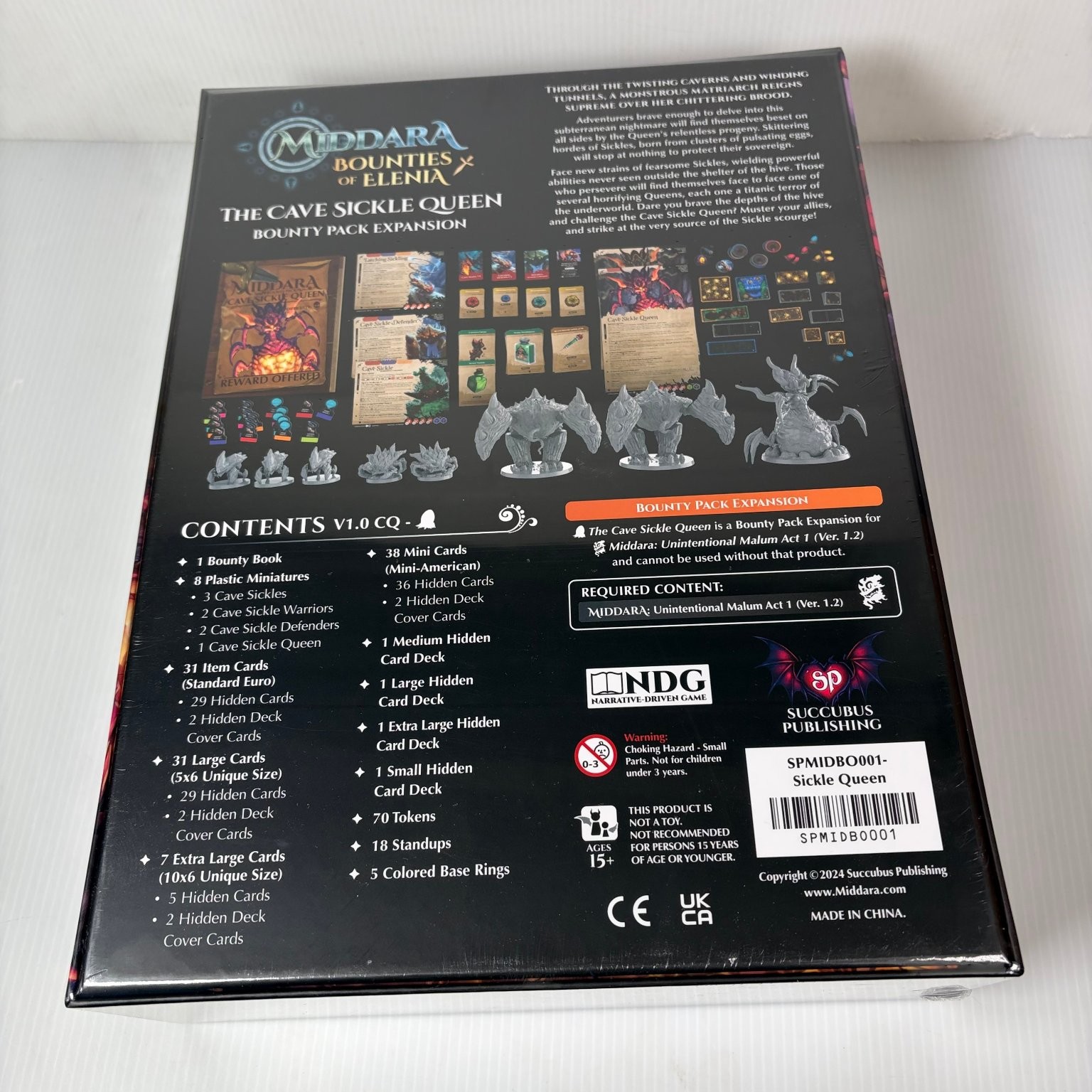 Middara The Cave Sickle Queen Bounty Pack Expansion Board Game Ages 13+