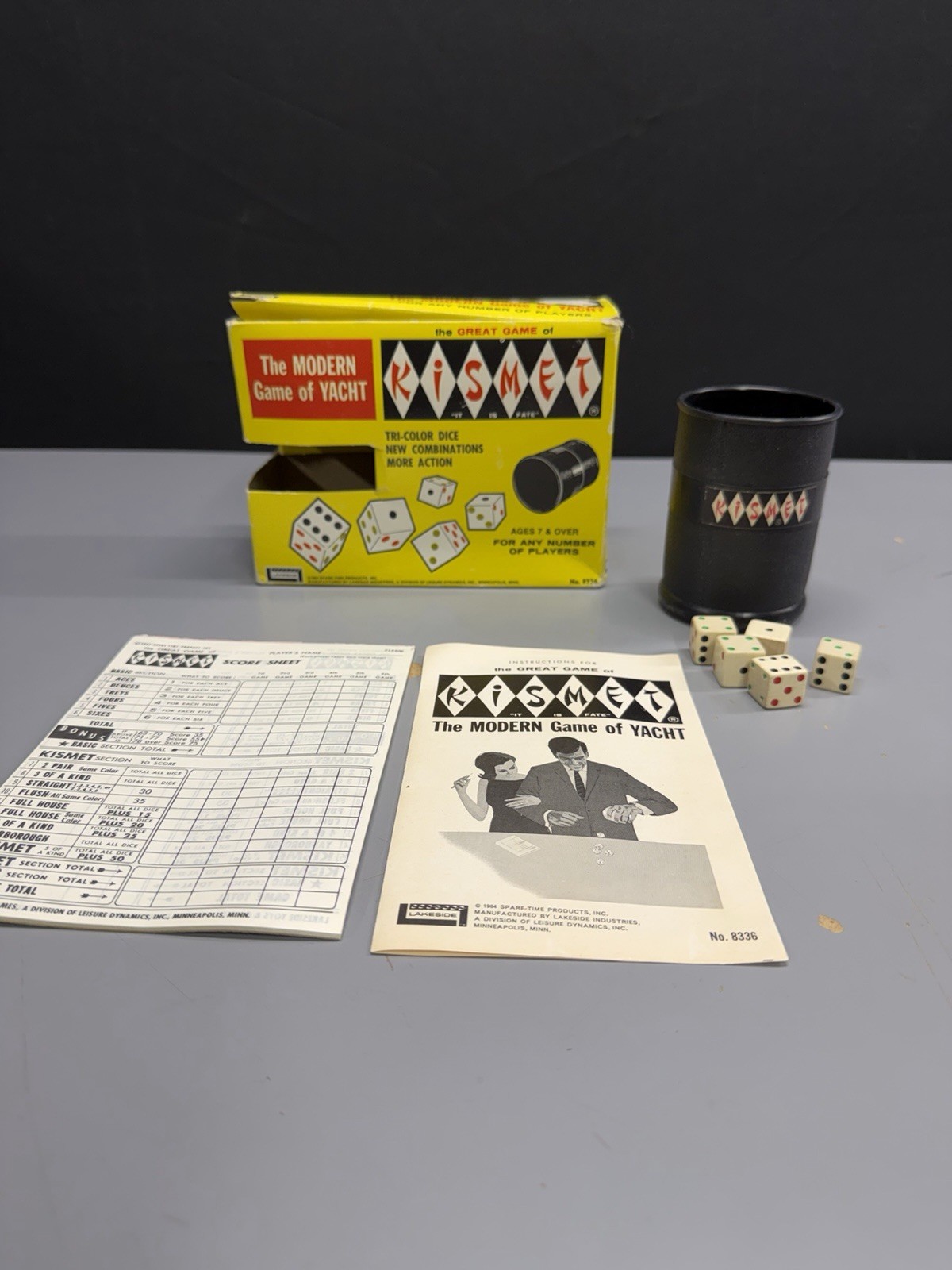 Vintage 1964 Kismet Game By Lakeside Complete With Original Box & Instructions