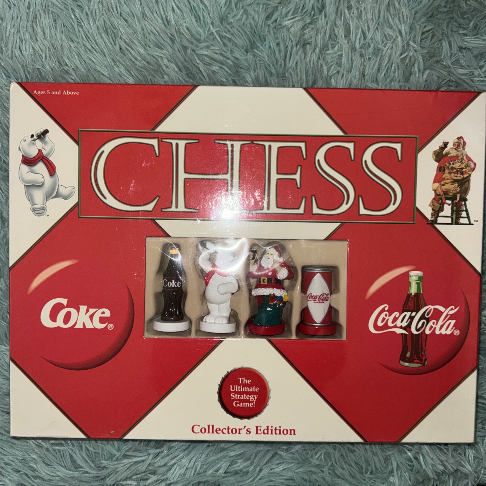 NEW Coca Cola Coke Chess Set Collector’s Edition 2002 Sealed