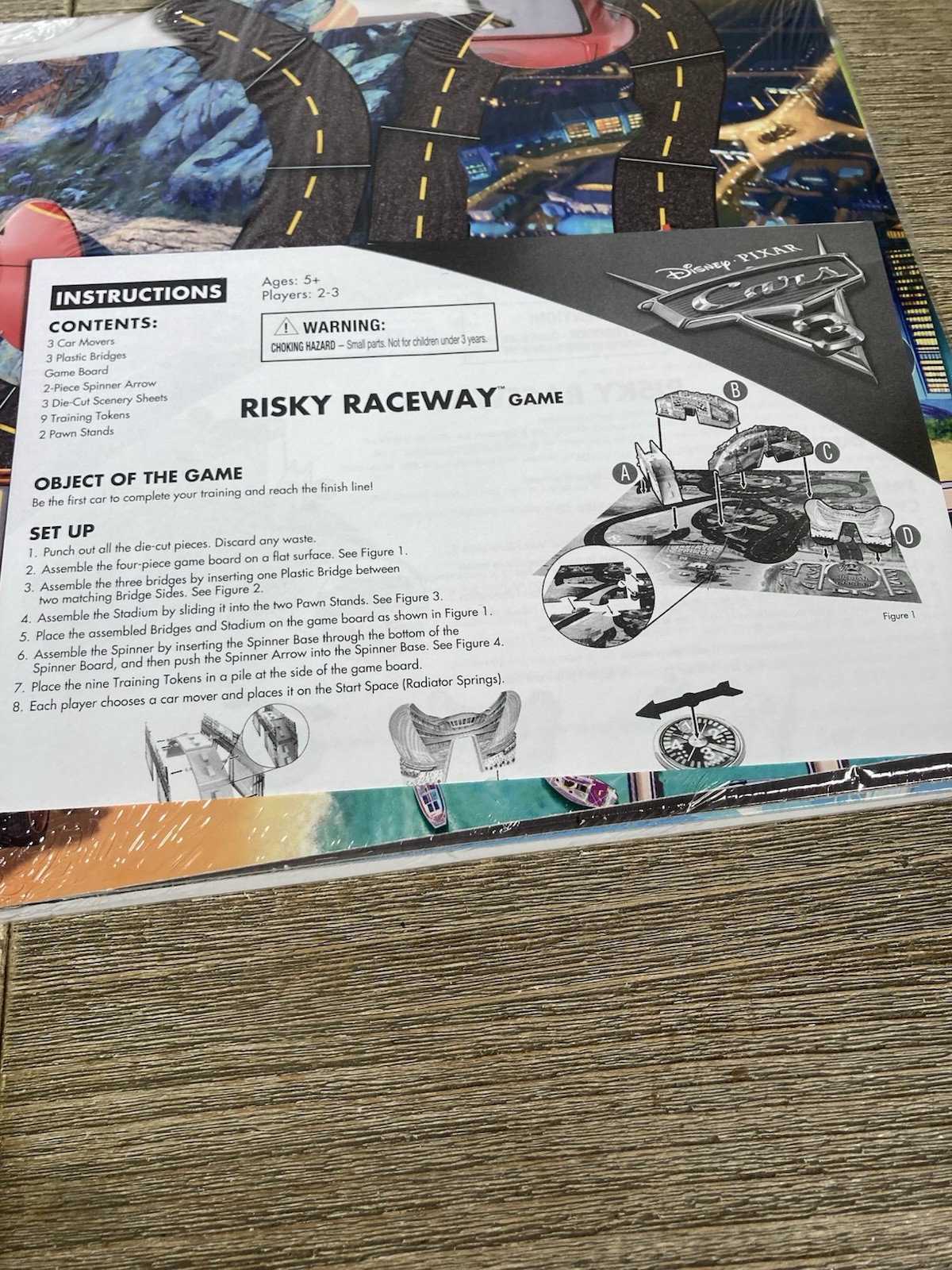Disney Pixar Cars 3 Risky Raceway Board Game Spin Master New Open Box Never Used