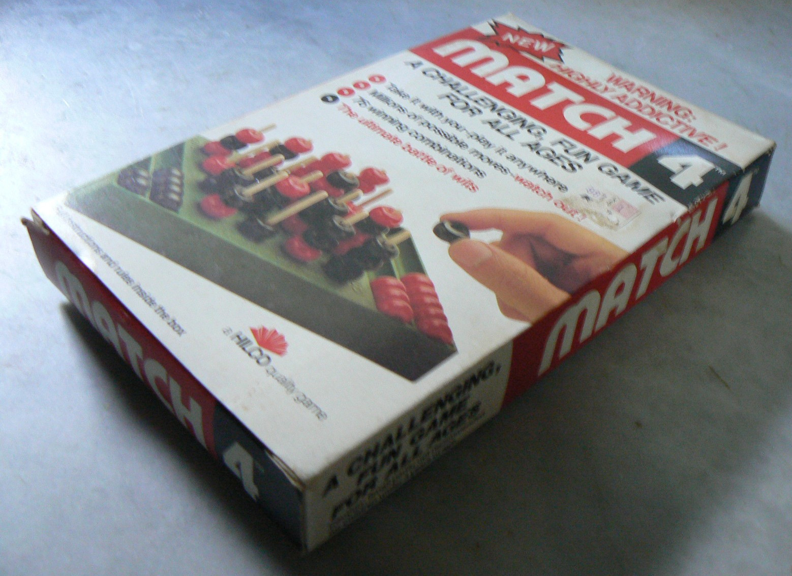 MATCH 4 – Battle of Wits! Vintage Game from 1987 by Hilco -Think game -COMPLETE