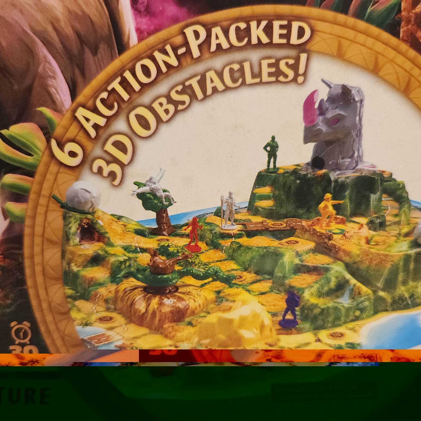 Jumanji Stampede Cooperative Board Game, 3D Adventure Game, Family Game