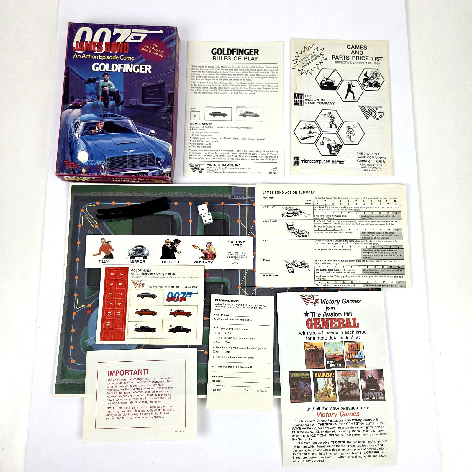 James Bond 007 Goldfinger & You Only Live Twice Action Episode Victory Box Lot 2