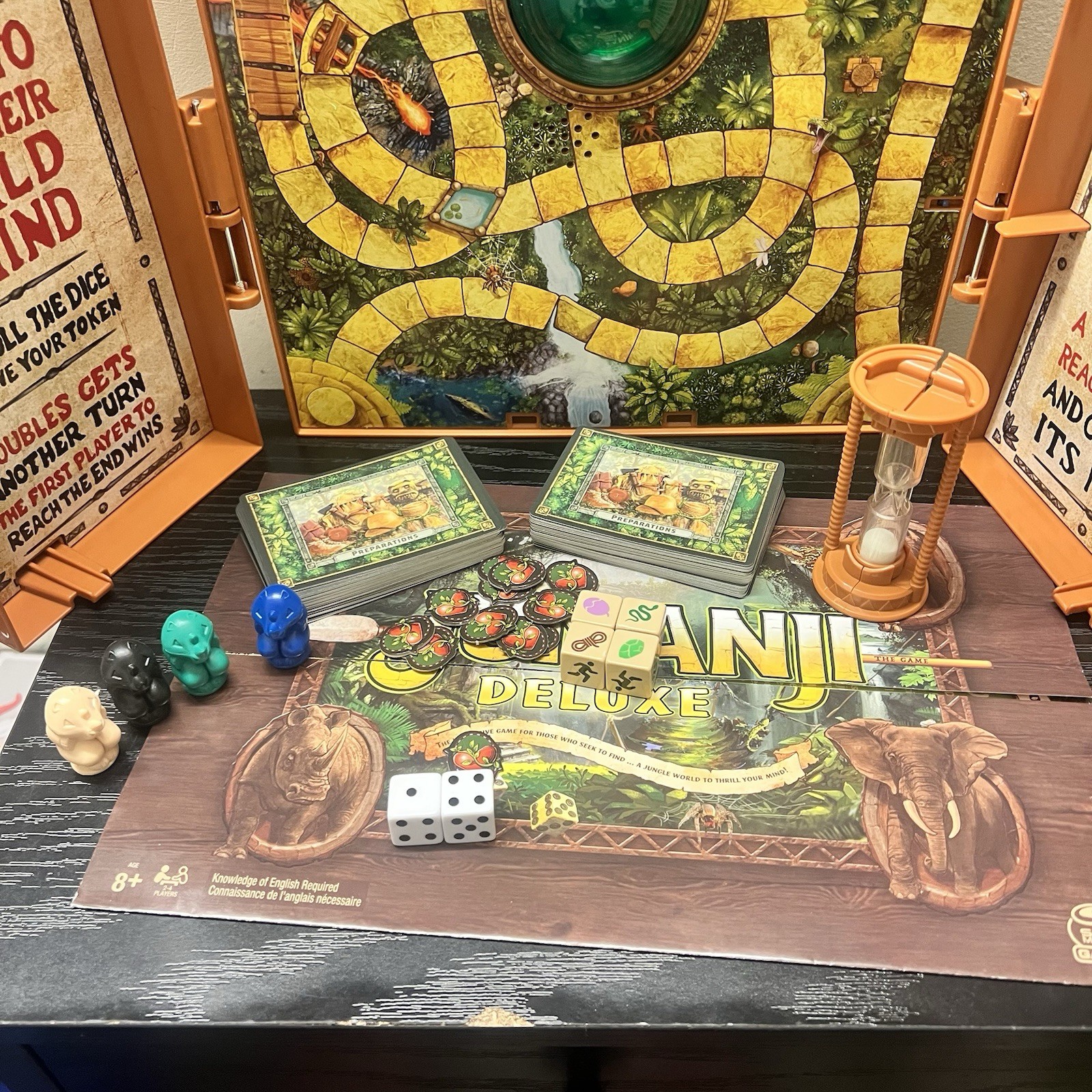 Jumanji Deluxe Electronic Board Game Spin Master COMPLETE Tested Works