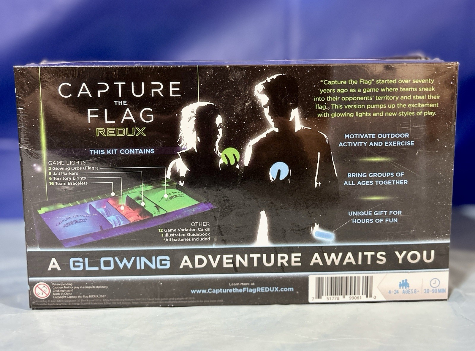 CAPTURE THE FLAG REDUX: Glow in the Dark Outdoor Game NEW SEALED
