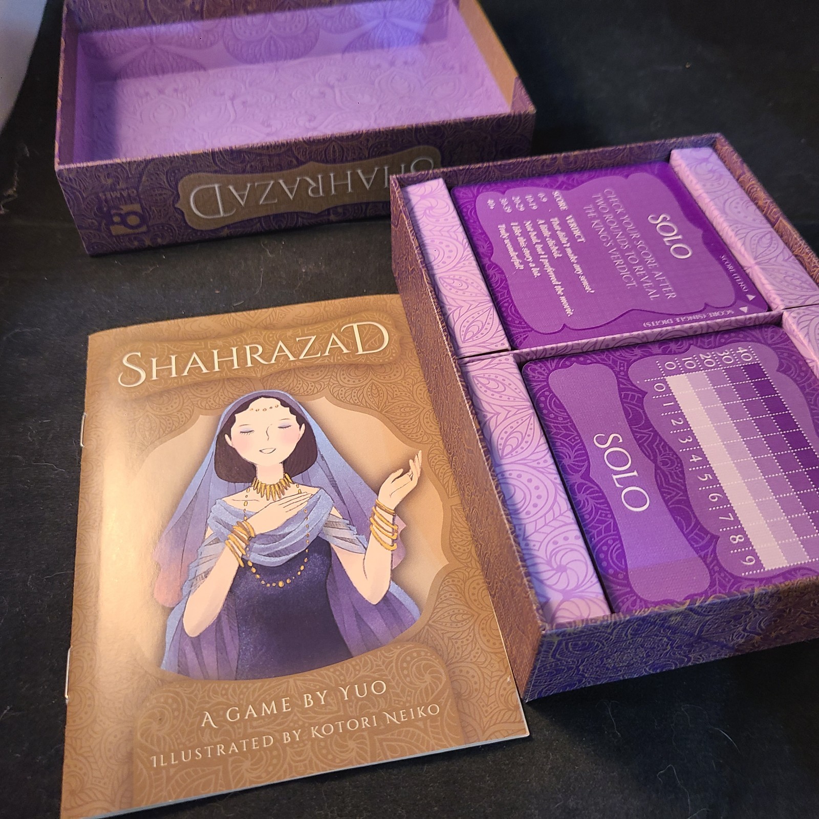 Shahrazad Card Game By Yuo, For 1 to 2 Players, Excellent Condition
