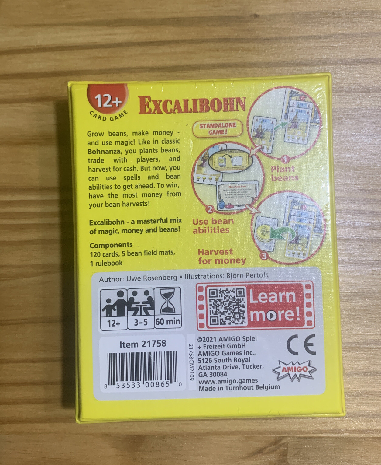 EXCALIBOHN: The Beans of the Round Table Game by Amigo – NEW FACTORY SEALED