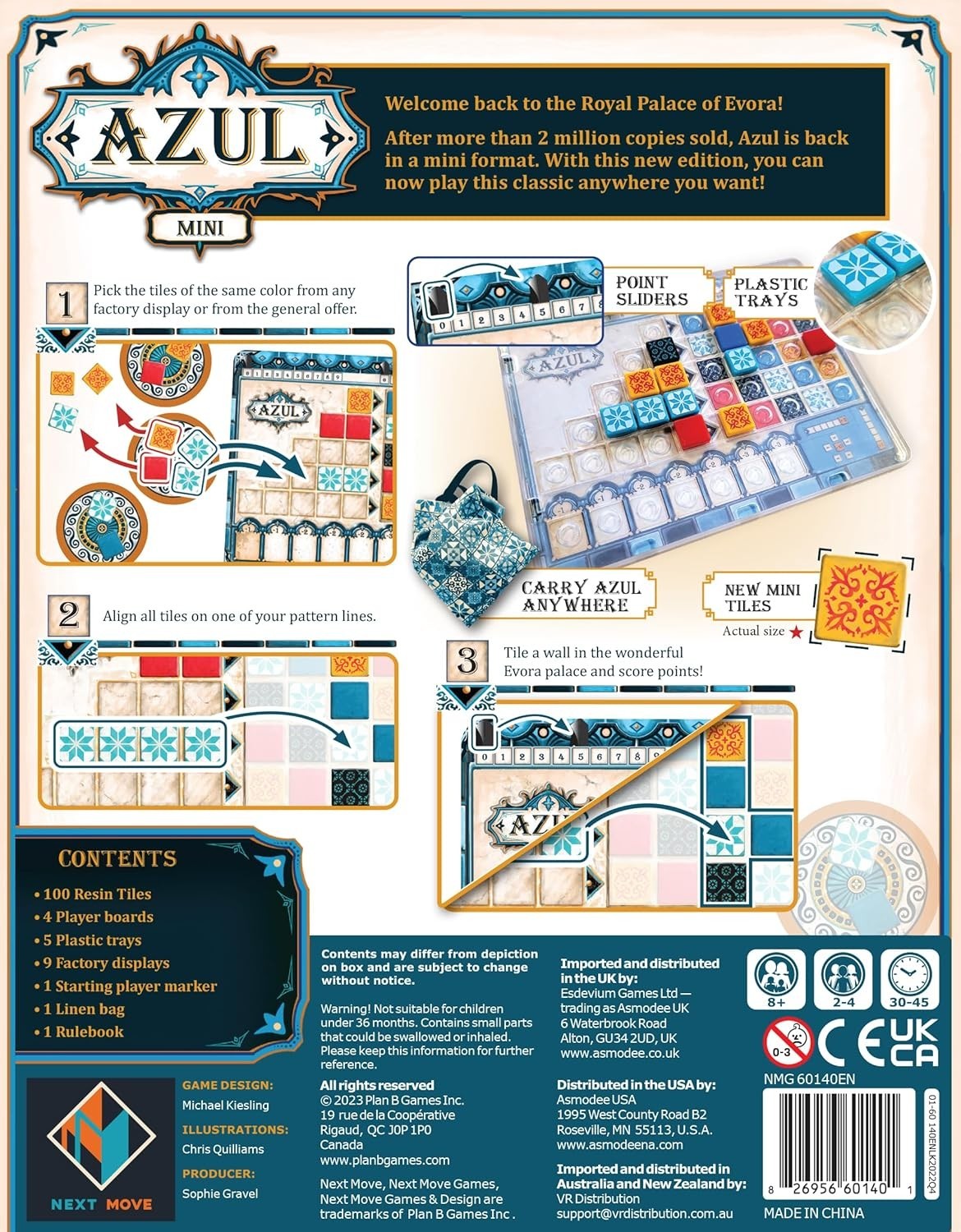 Charming Mini Board Game – Tile Placement Strategy for Family Fun & Travel Play
