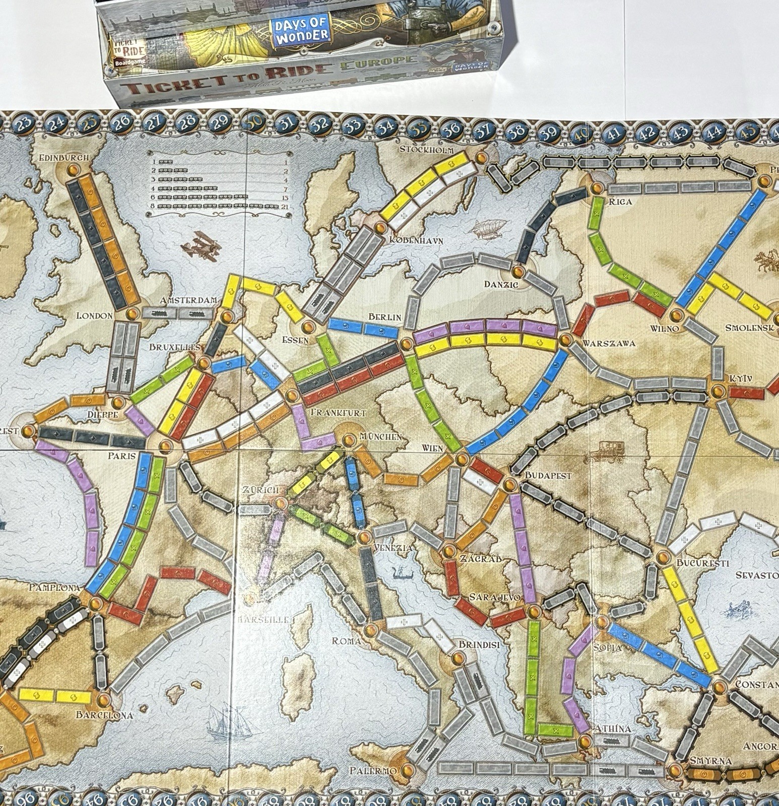 Ticket To Ride Europe Board Game EUC, Complete by Days Of Wonder