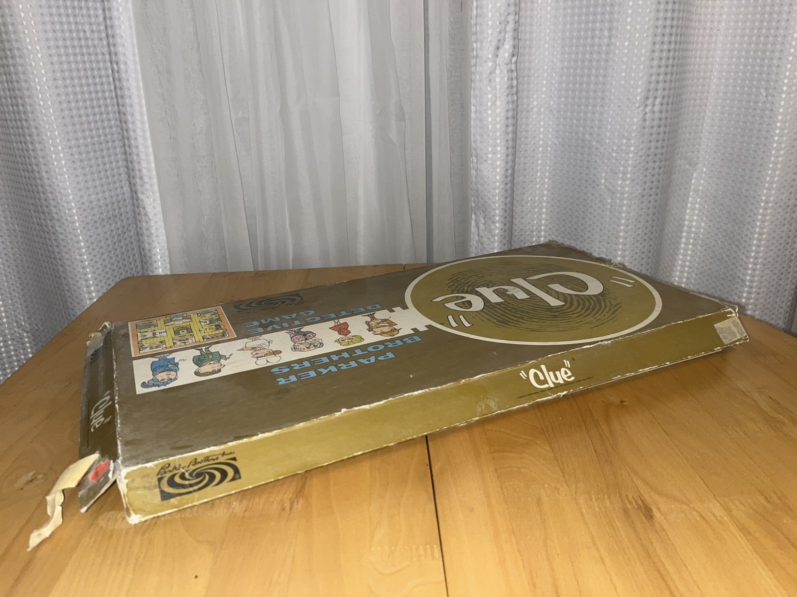 Vintage 1960 Parker Brothers CLUE Mystery Detective Complete Board Game
