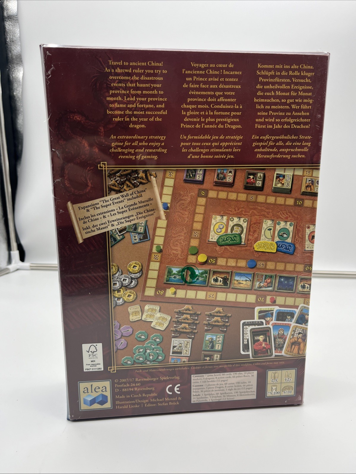 In The Year Of The Dragon Board Game, 10th Anniversary w/ Expansions, New