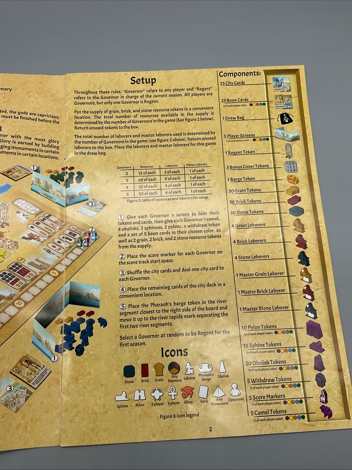 2018 Sailing Toward Osiris Strategy Board Game Daily Magic Games COMPLETE