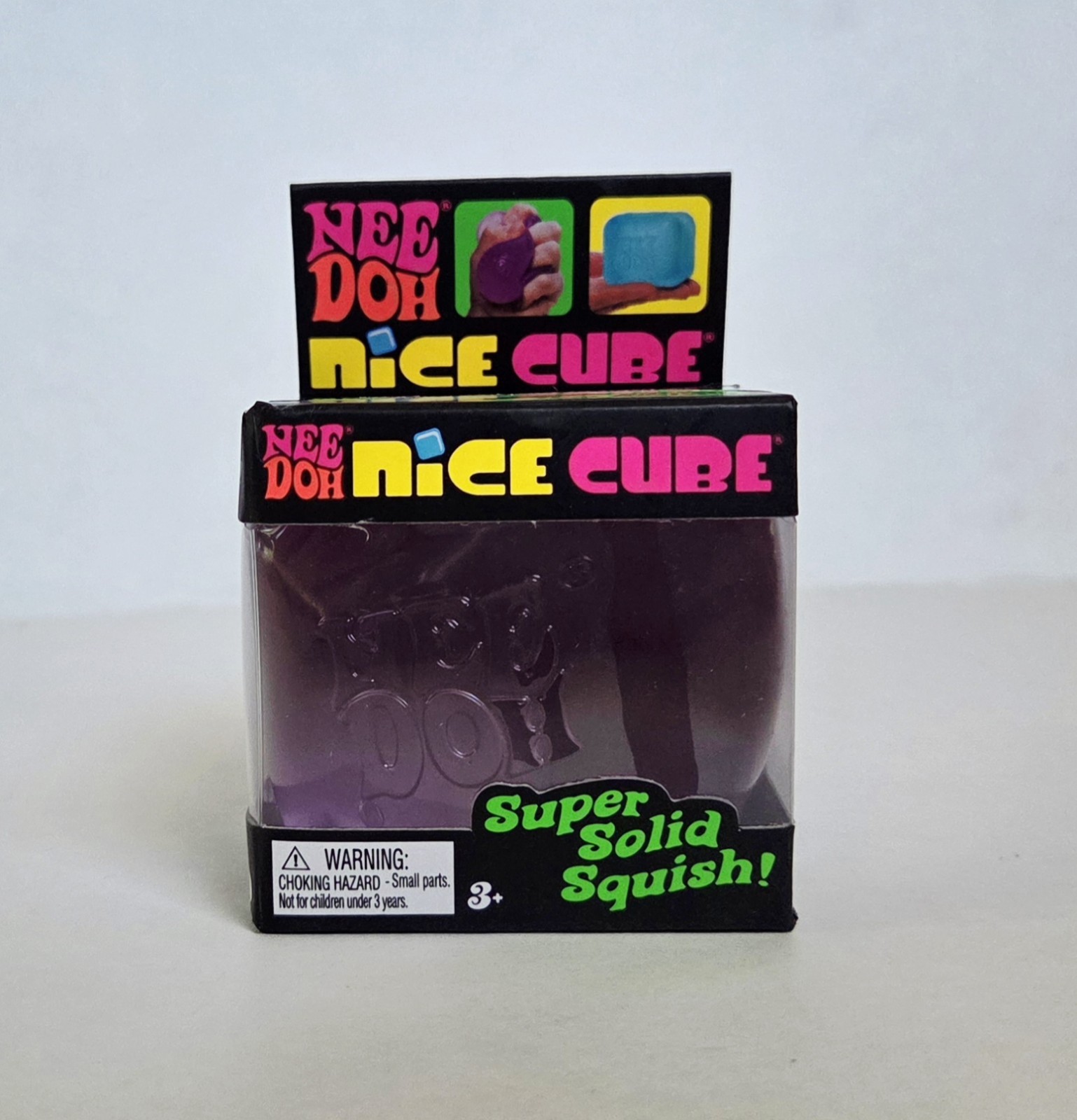 PURPLE NeeDoh Nice Cube Nee Doh Nicecube 2.25″ Squishy Stress Toy 100% AUTHENTIC