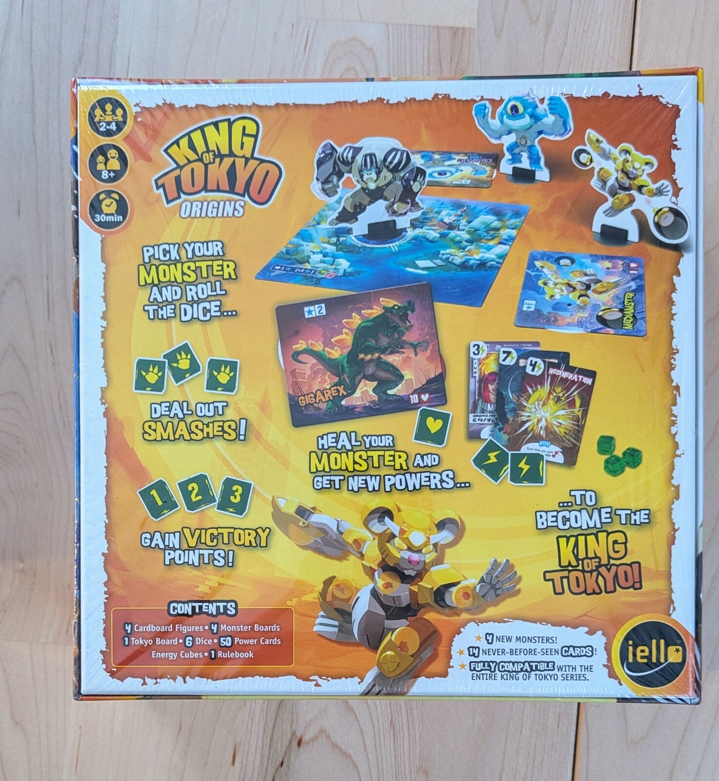 Iello: King of Tokyo Origins Board Game – New, Sealed By Richard Garfield