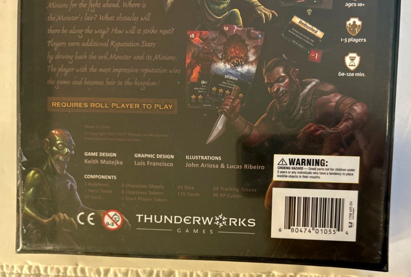 Thunderworks Games Roll Player: Monsters & Minions Expansion Game Still Sealed