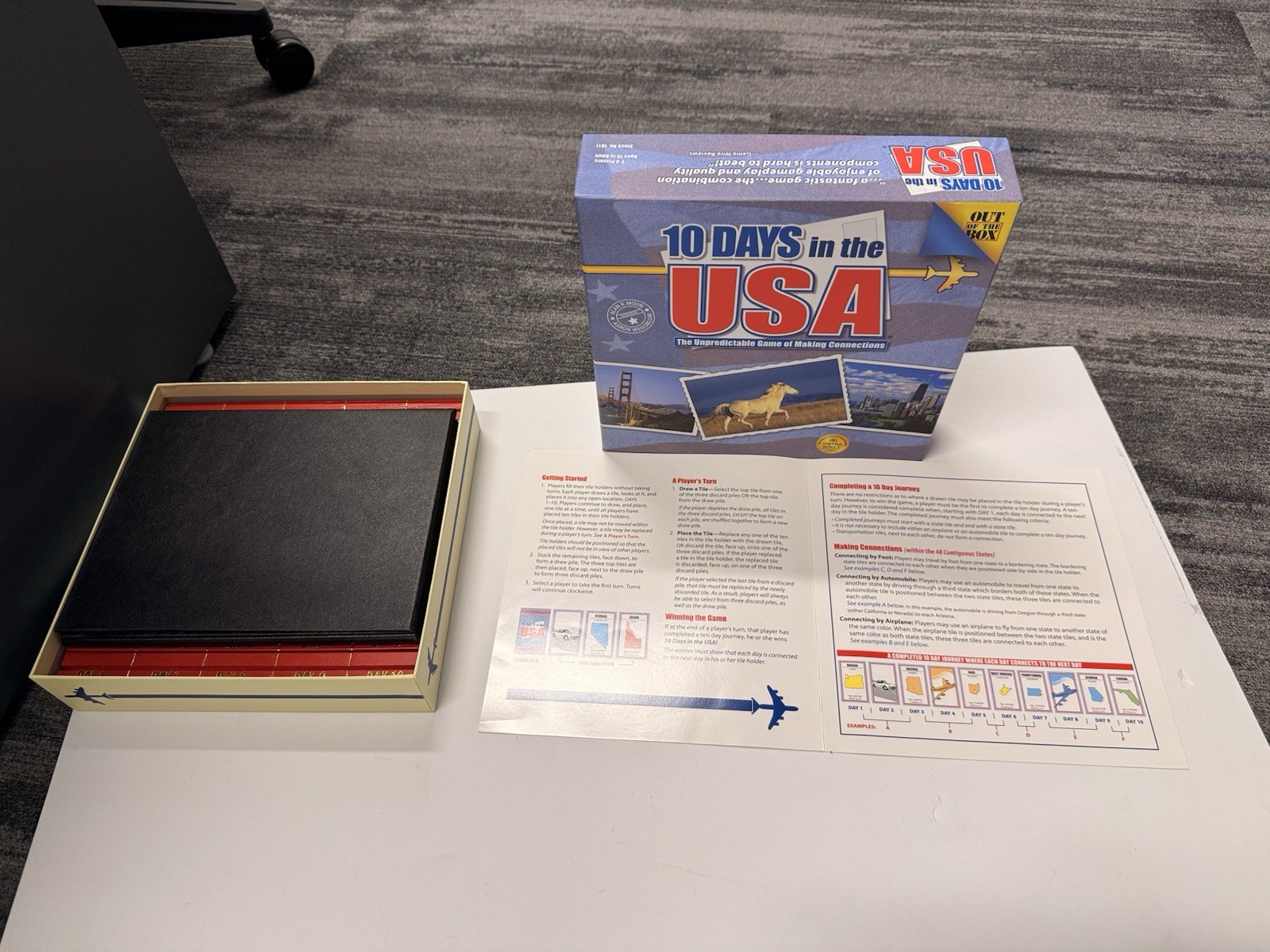 10 Days In The USA Board Game Out Of The Box Publishing 2003 Complete