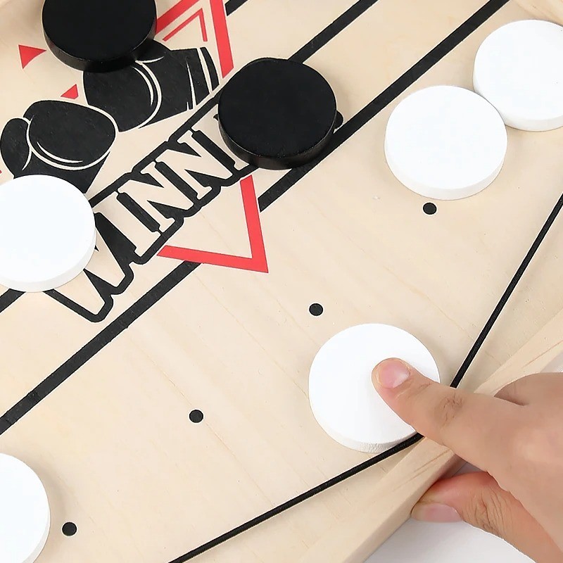Fast Hockey Sling Puck Game Winner Fun Paced Sling Puck Party Board-Game Gifts