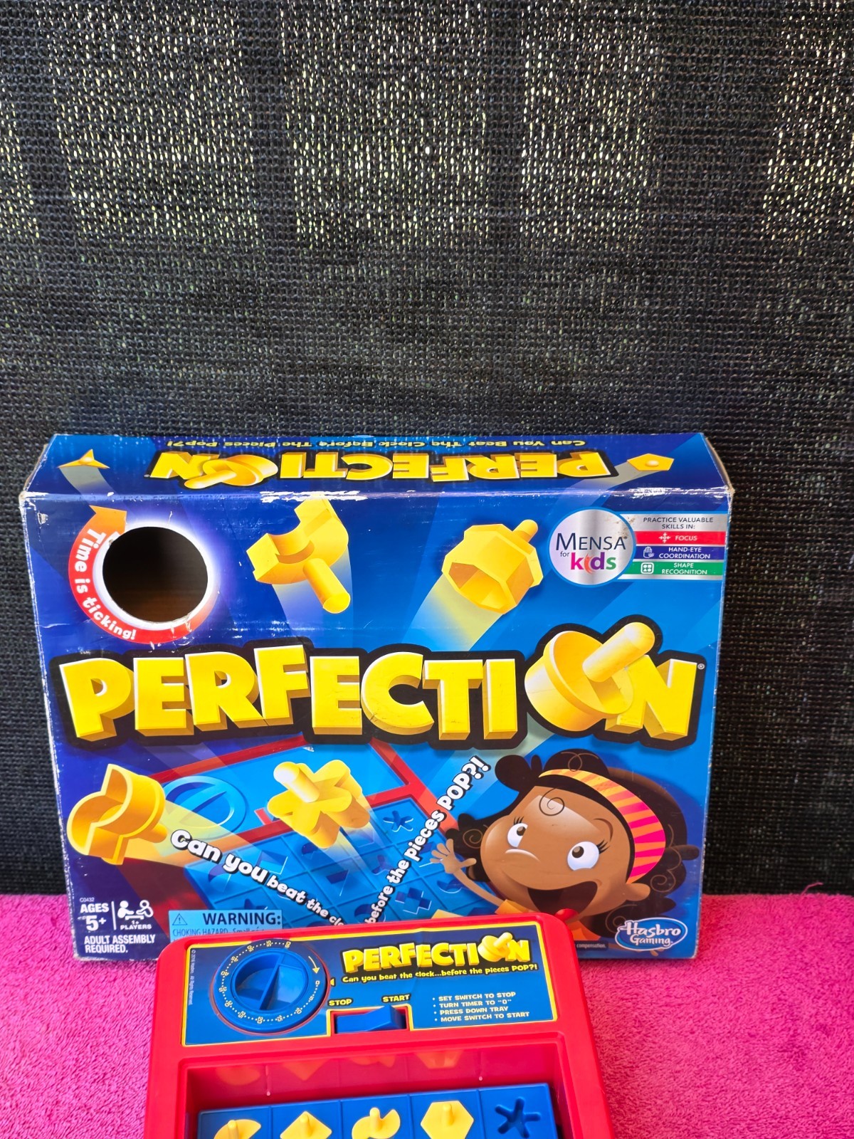 Hasbro Perfection Beat The Clock Skill & Action Game Family Board Game