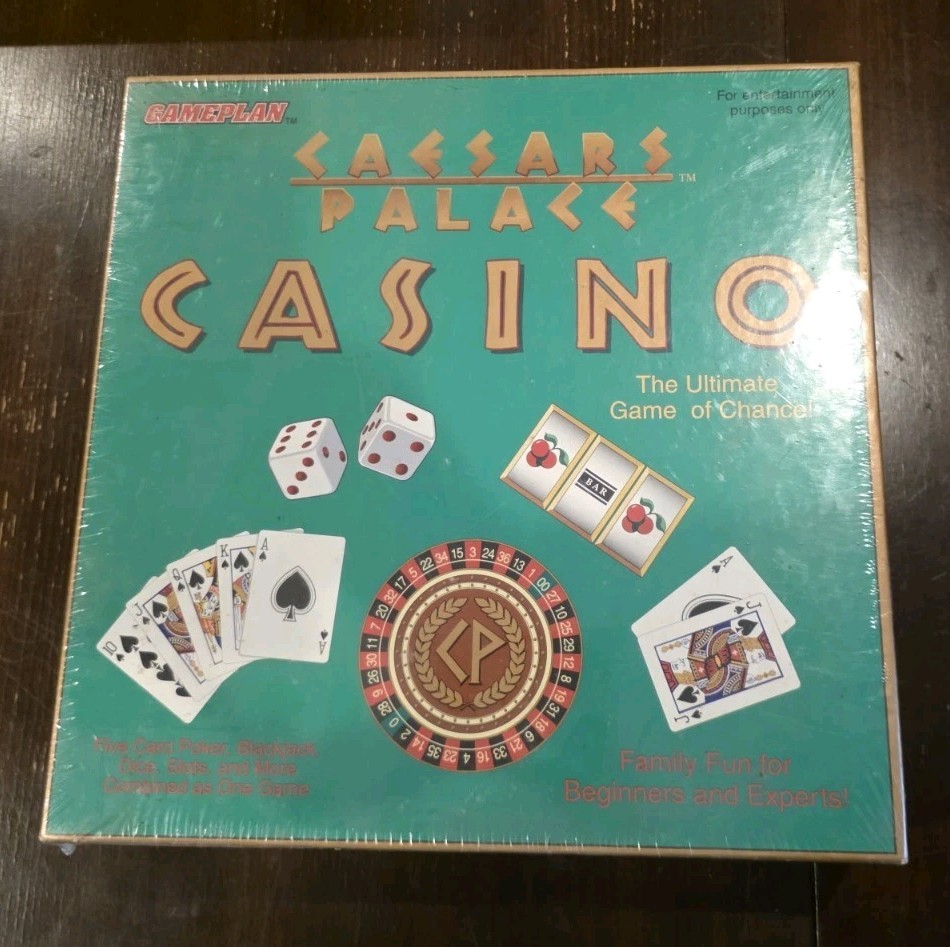 Vintage CAESARS PALACE CASINO Board Game 1995 by Gameplan New and Sealed