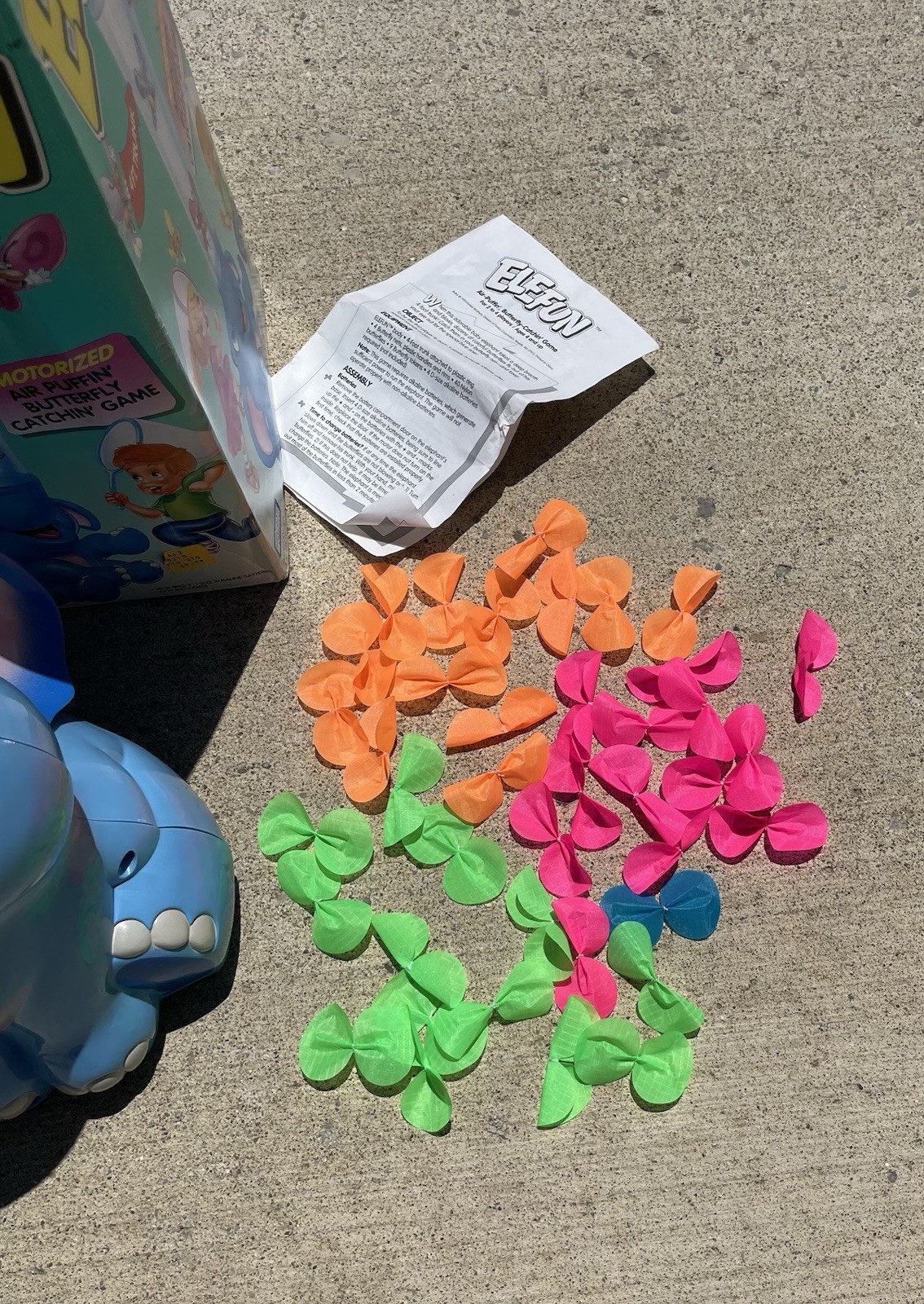 Vintage 1993 Elefun Game Milton Bradley Butterflies Complete And Works