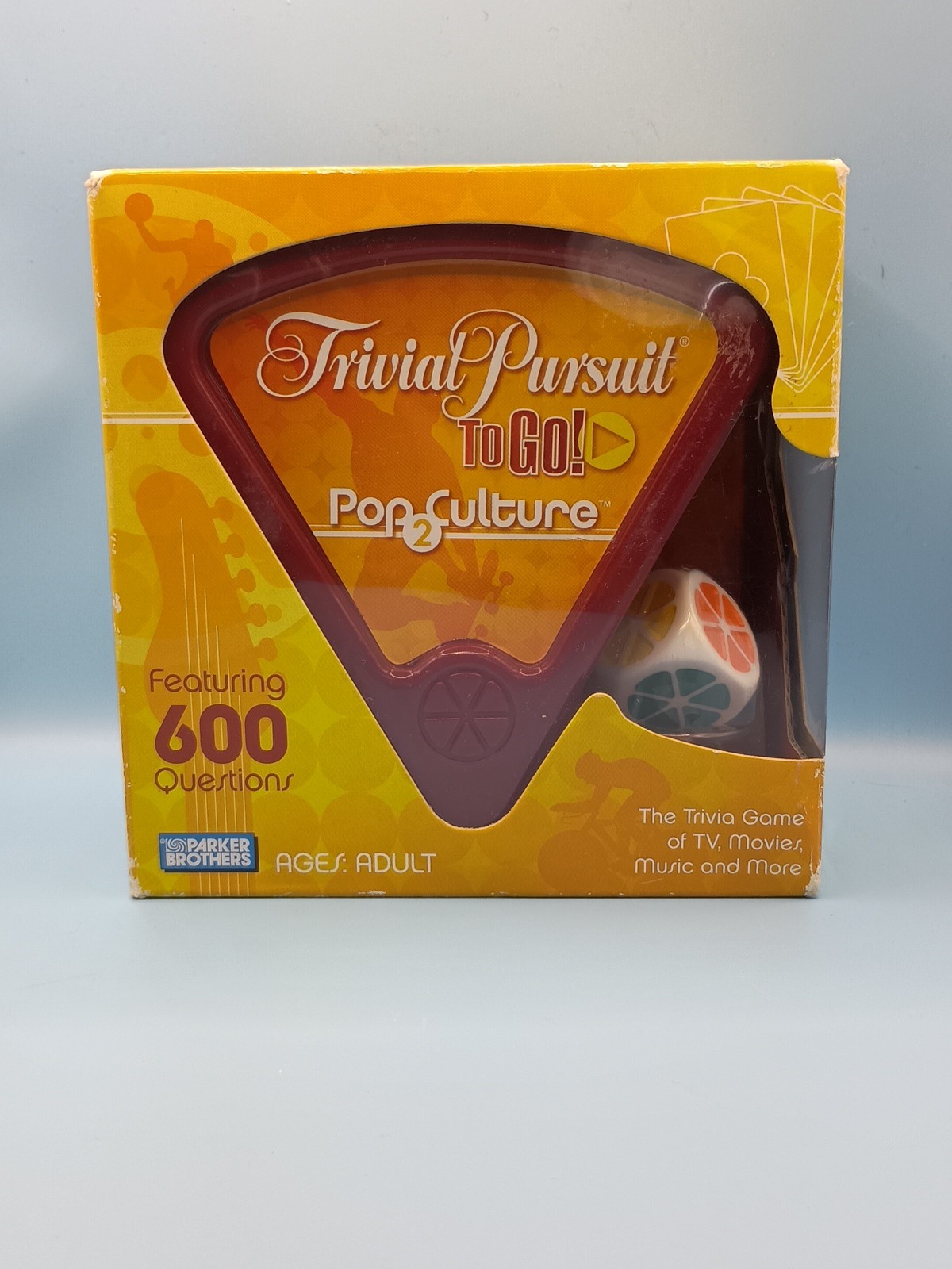 Hasbro Parker Brothers Trivial Pursuit To Go Pop Culture 2 Travel Brand New Game