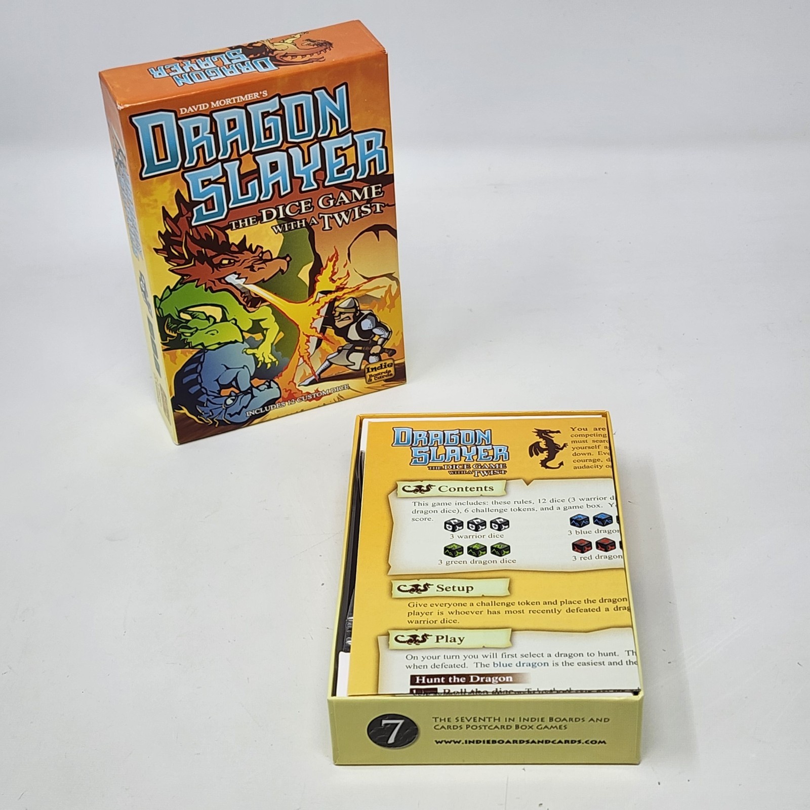 Dragon Slayer The Dice Game with a Twist Indie Boards & Cards 2014 Open Box NEW