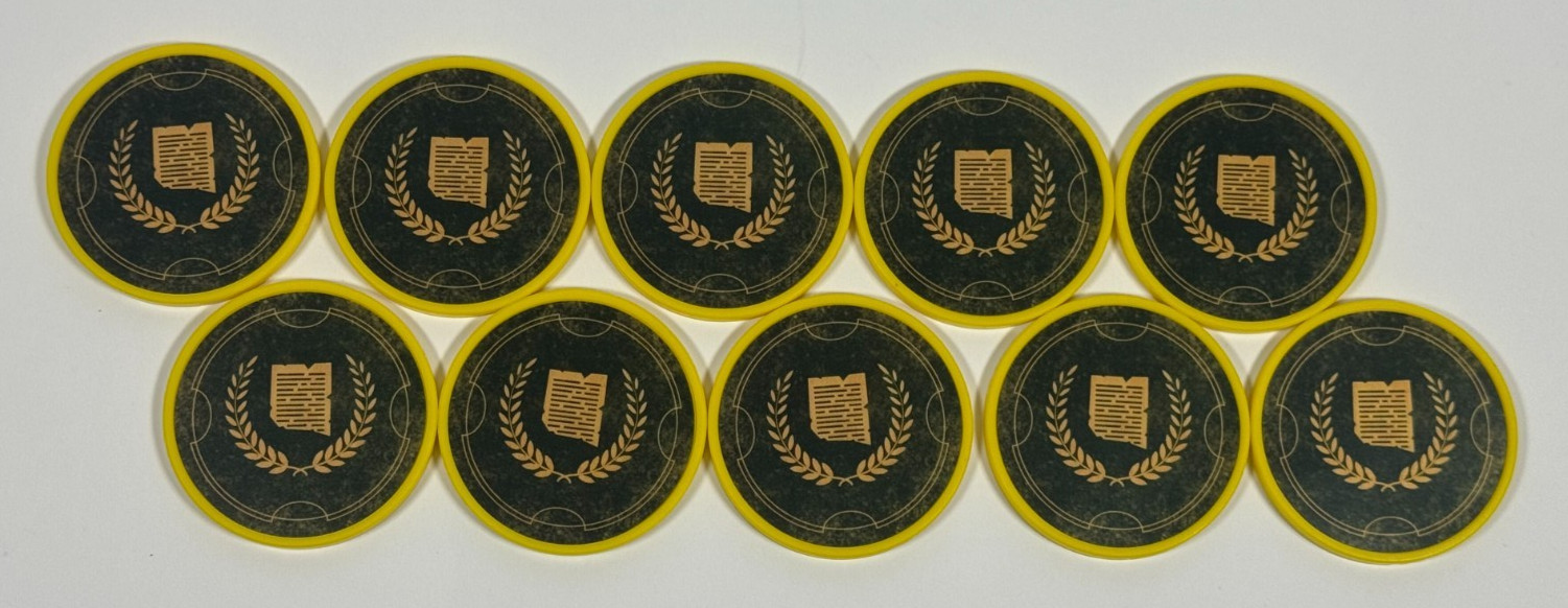 Hoplomachus Victorum Board Game Opportunity Chips Set of 10 COMPLETE Chip Theory